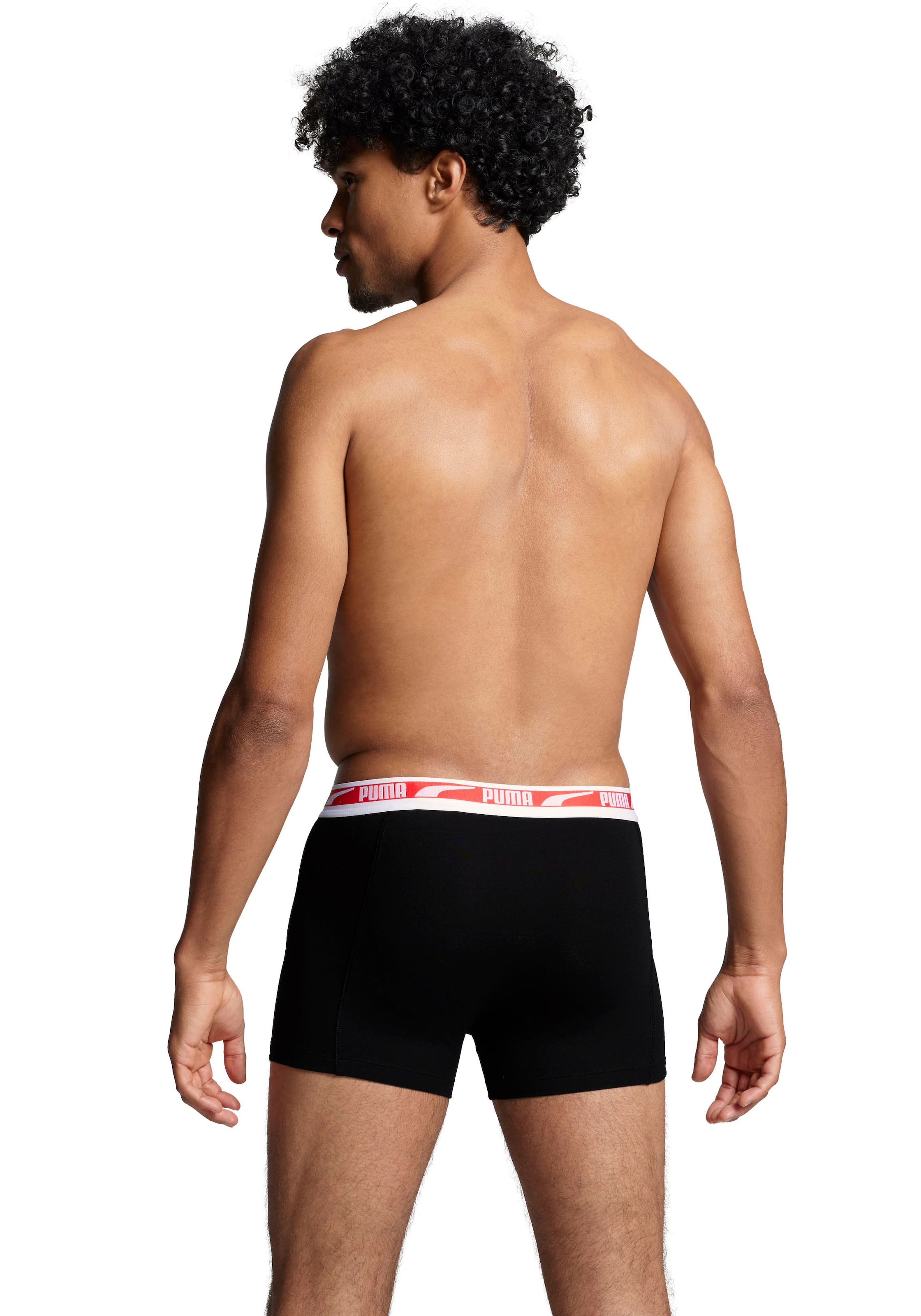 PUMA Boxershorts »MEN MULTI LOGO BOXER 2P« 2er Pack,  Komfortbund