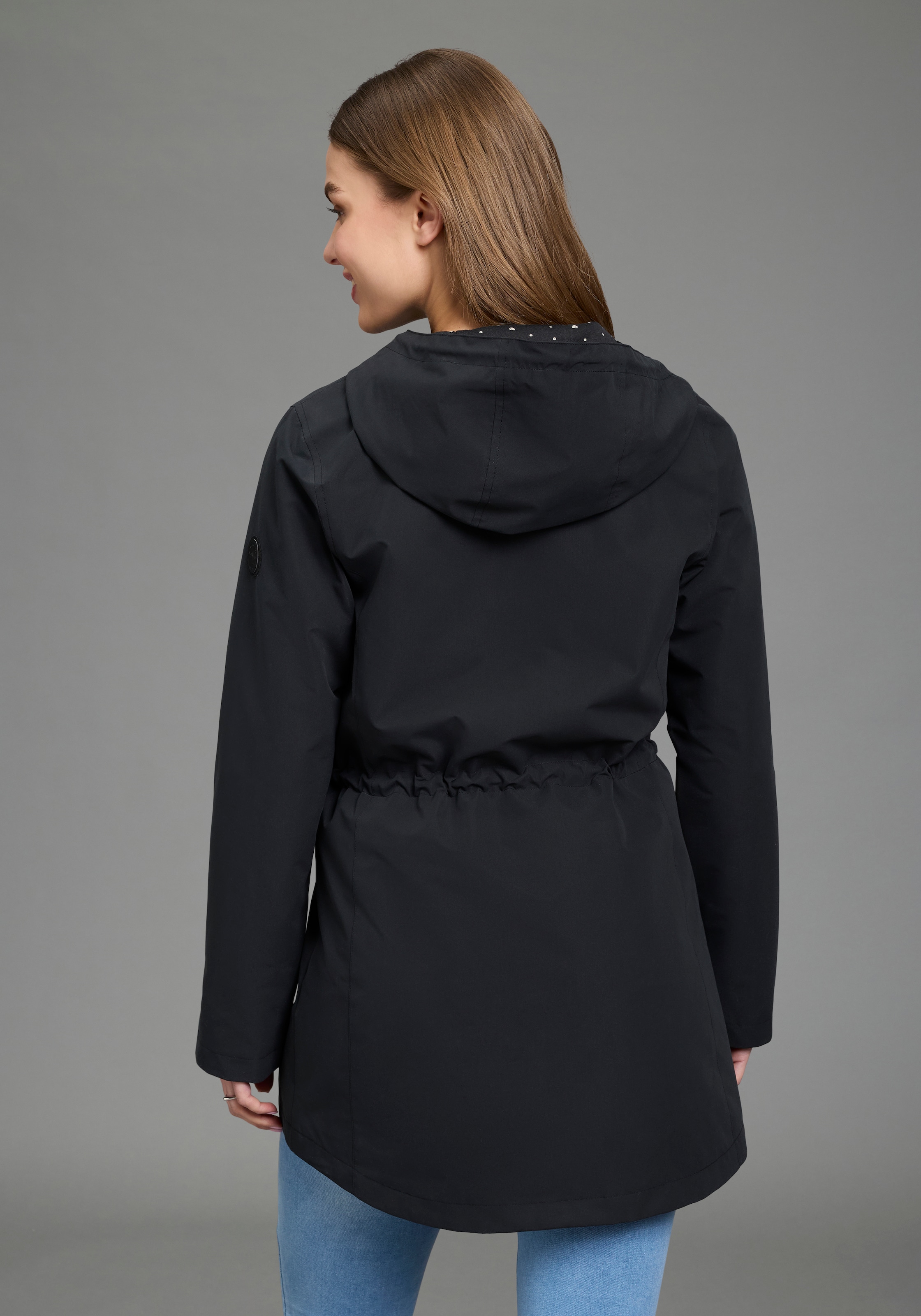 KangaROOS Outdoorjacke mit Kapuze Übergangsjacke mit Kapuze und Kordelzug