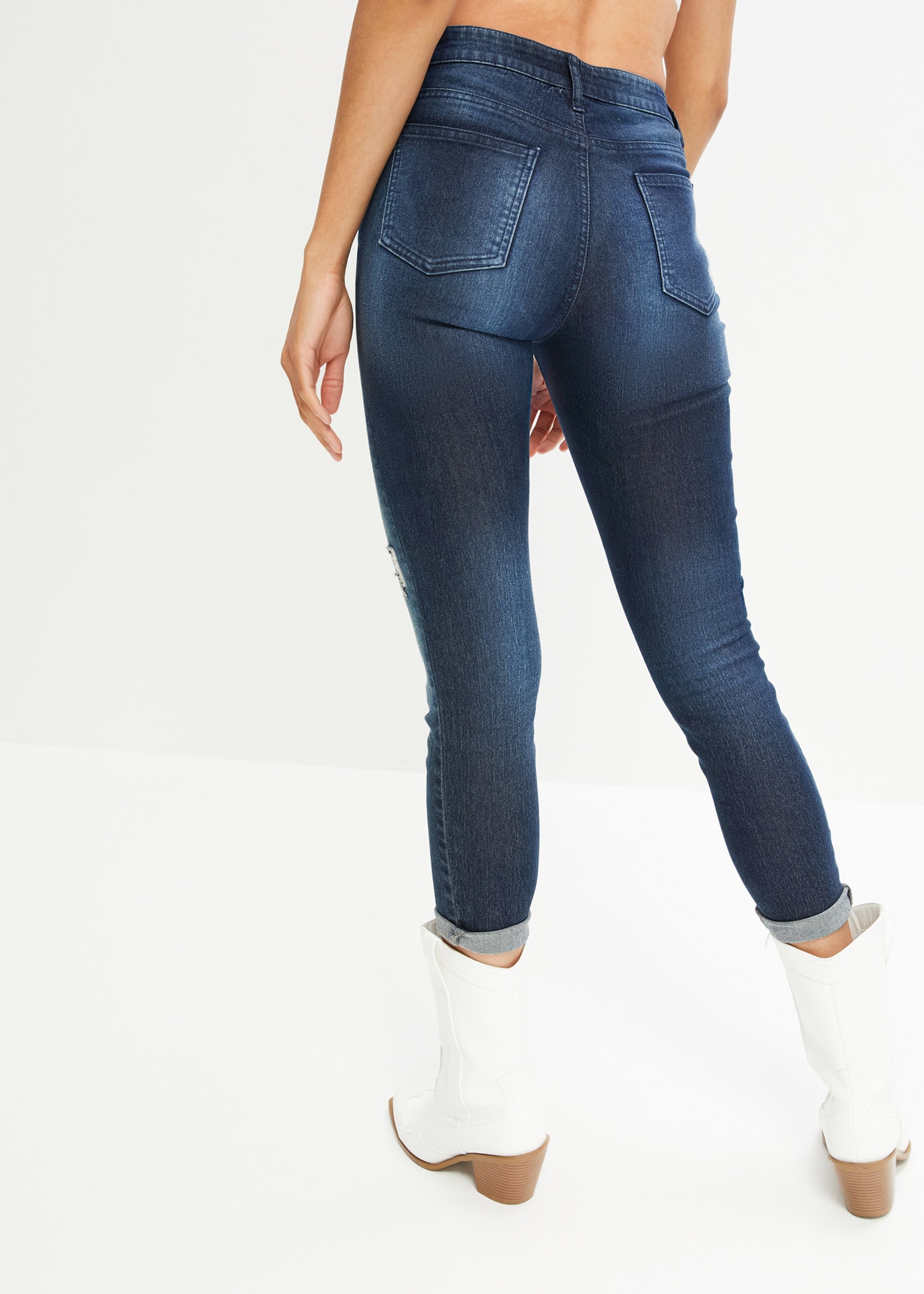 bonprix Jeans skinny 1 pièces Skinny-fit, mit Destroy-Effekten, in vielen Grössen erhältlich