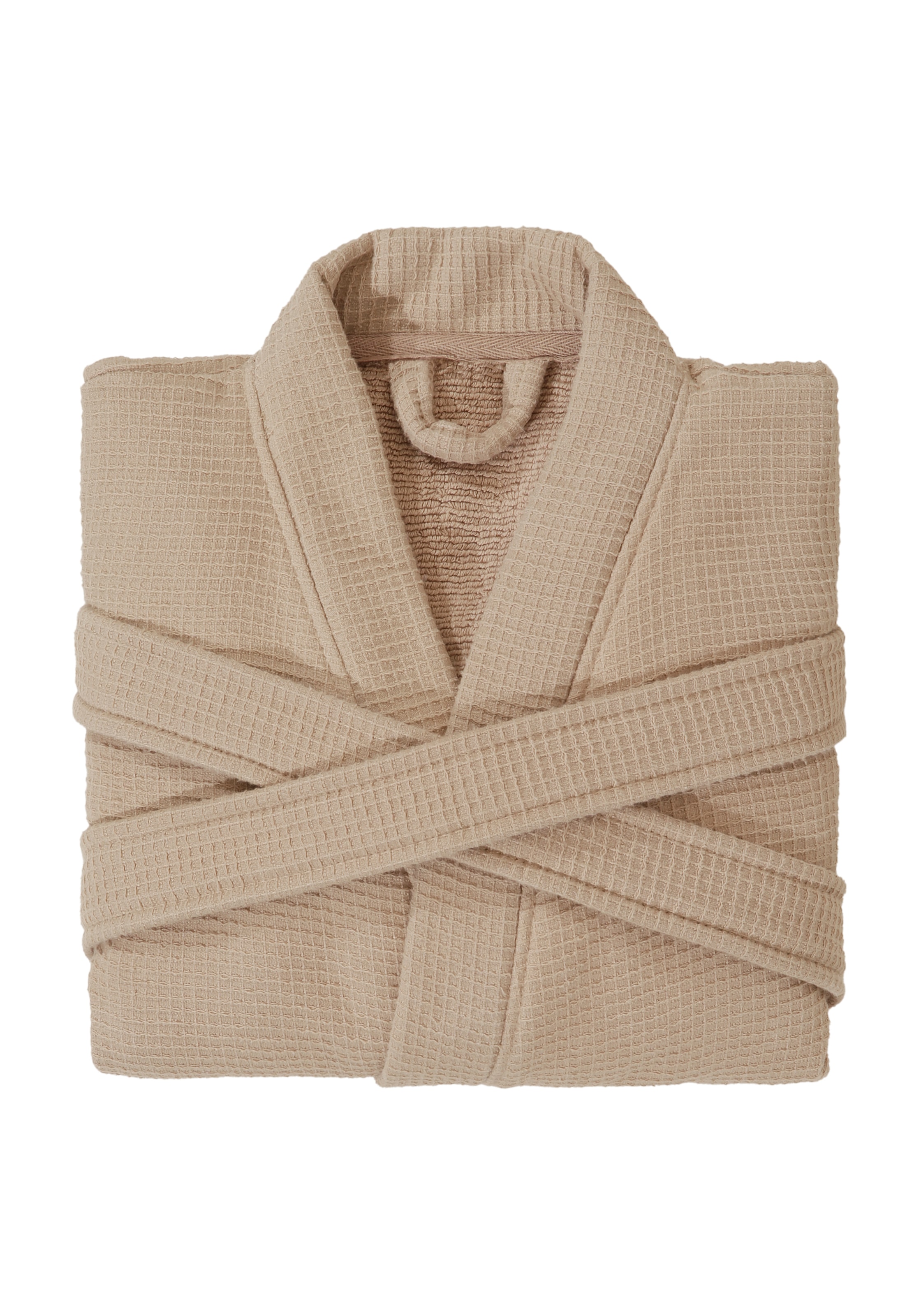 my home Unisex-Bademantel »Merida, Waffelpiqué, Premium Qualität, 500 g/m², Morgenmantel« 1 Stk. tlg., Hotelbademantel, dicke Qualität, S-2XL, auch ideal für Sauna & Spa