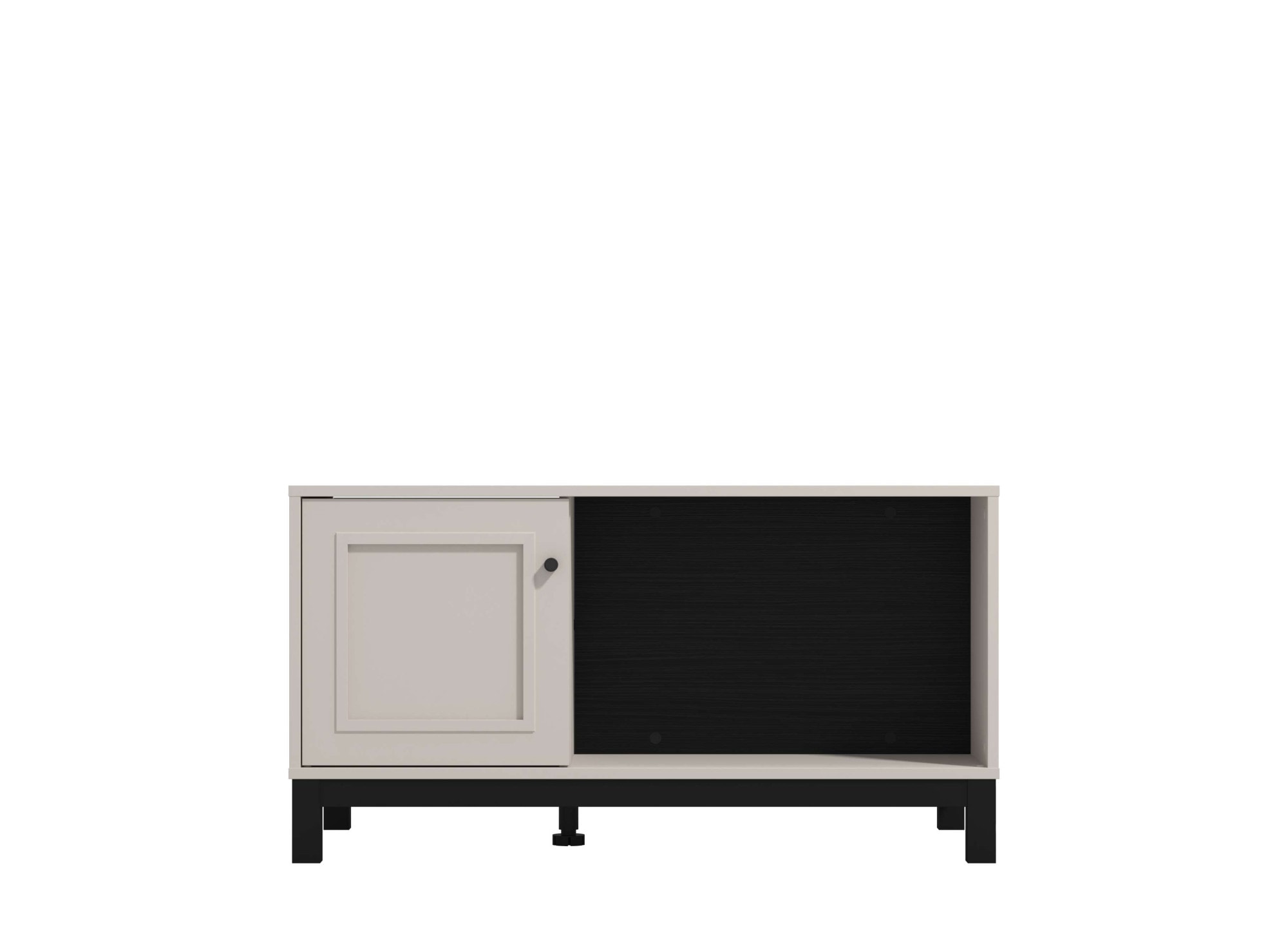 Home affaire Table basse »Savoia, 100 cm, modernes Design mit viel Stauraum, rechteckig« Zwei offene Fächer und ein geschlossenes, in eleganter Kaschmirfarbe