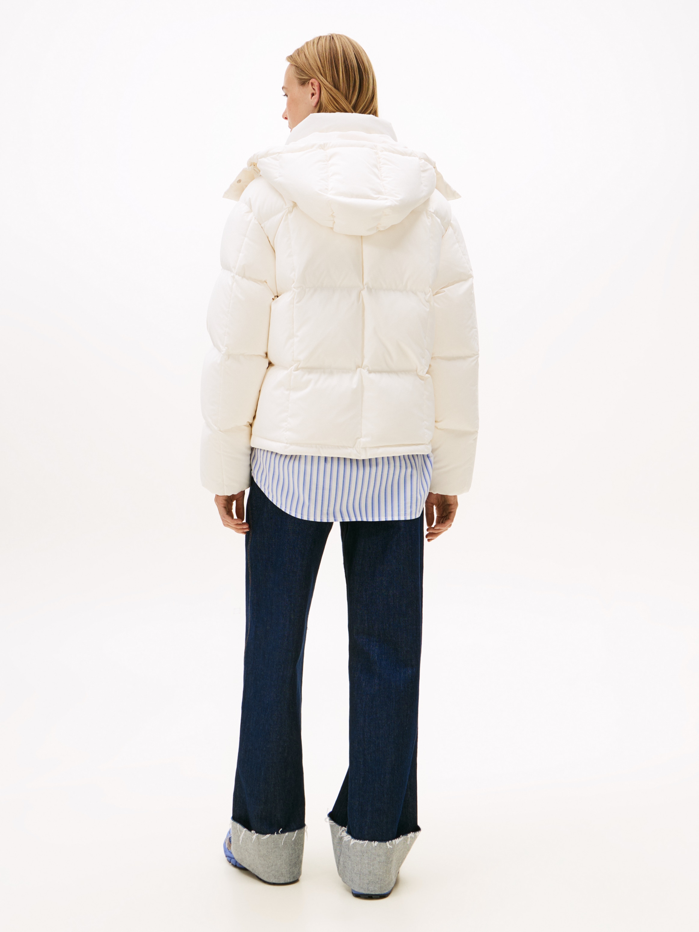Tommy Jeans Veste matelassée »TJW ALASKA GRID DOWN JACKET EXT« avec capuche