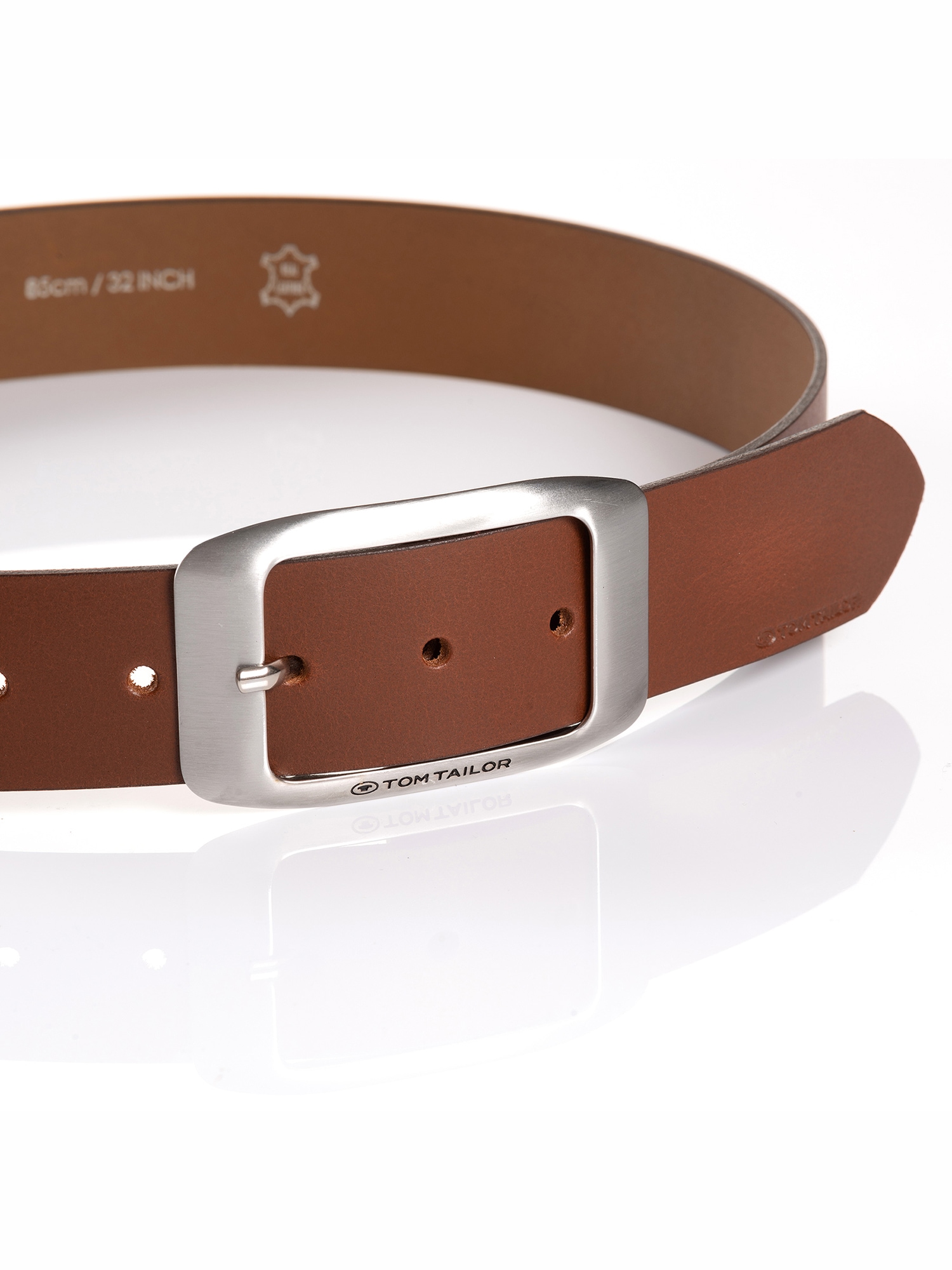 TOM TAILOR Ceinture en cuir »TTAMY« 1 cuis 4 cm breiter Damengürtel, modisch vielseitig