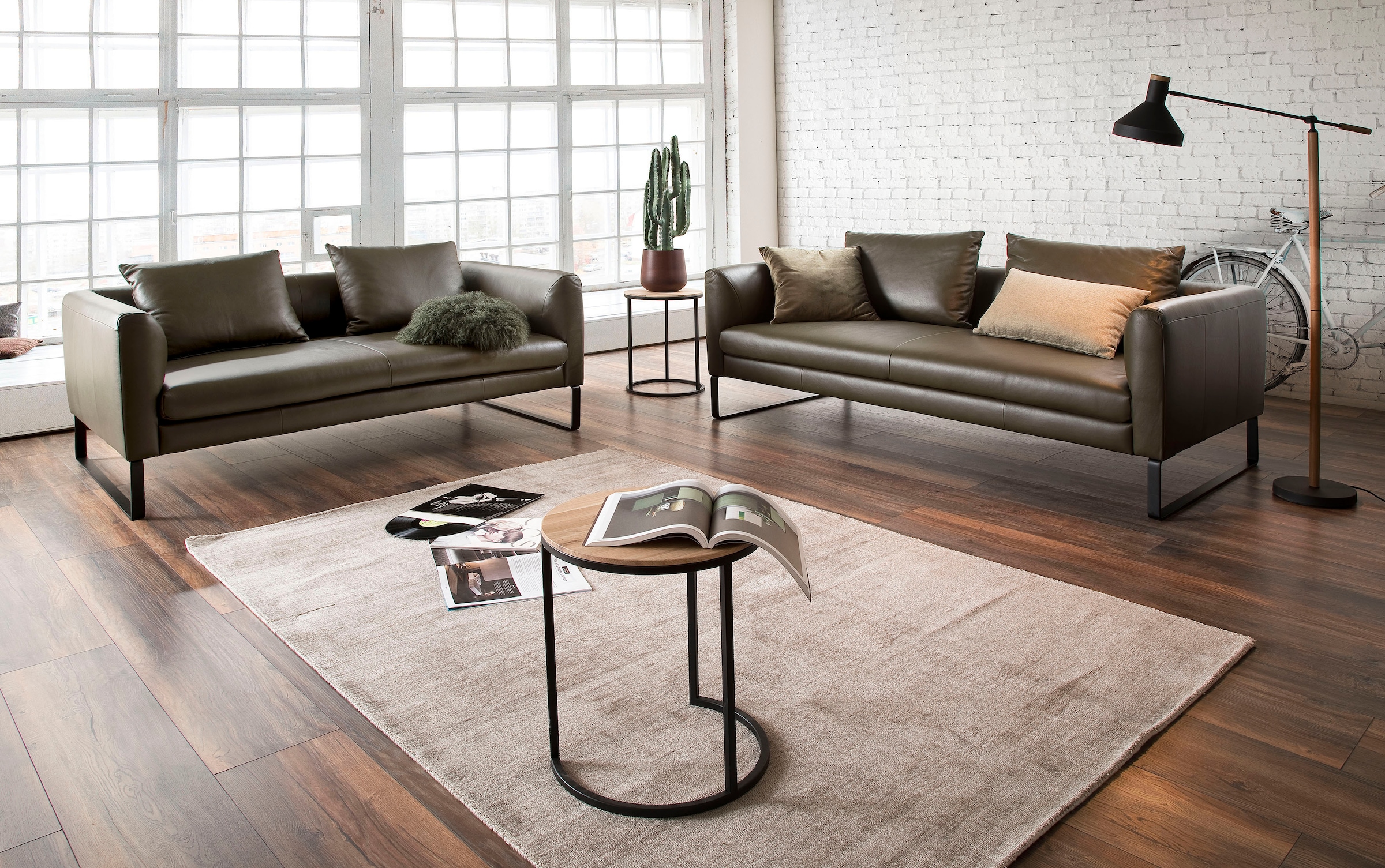 3C Candy 2,5-places »Avola elegantes Leder Sofa mit tollem Sitzkomfort, bequem« superbes détails et finition de haute qualité