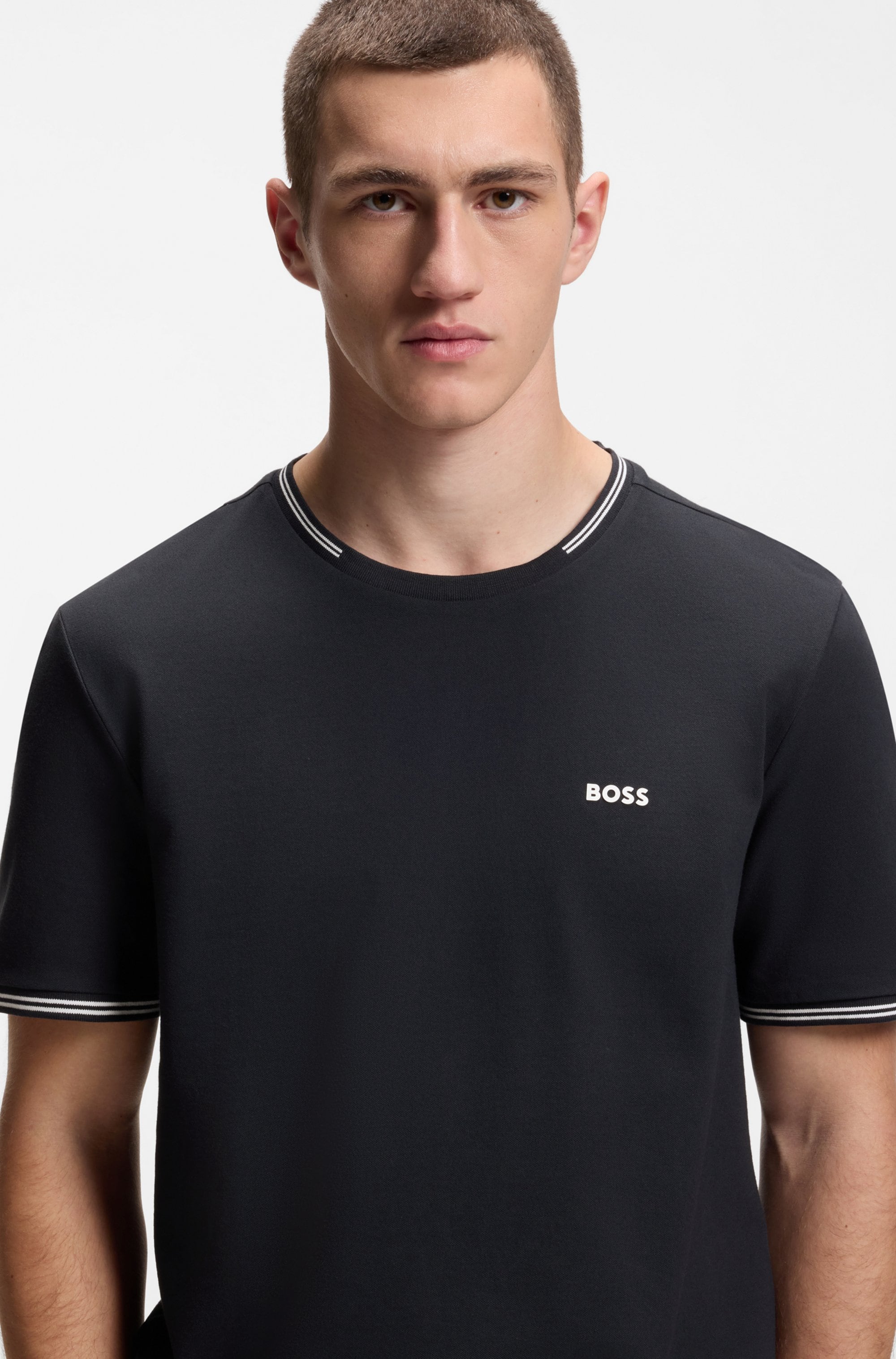 BOSS GREEN T-shirt »Taul« aus softem Stretch-Baumwoll-Piqué, Regular Fit