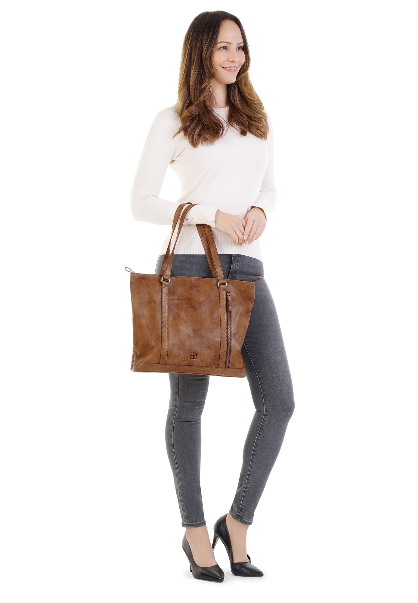 BODENSCHATZ Shopper echt Leder