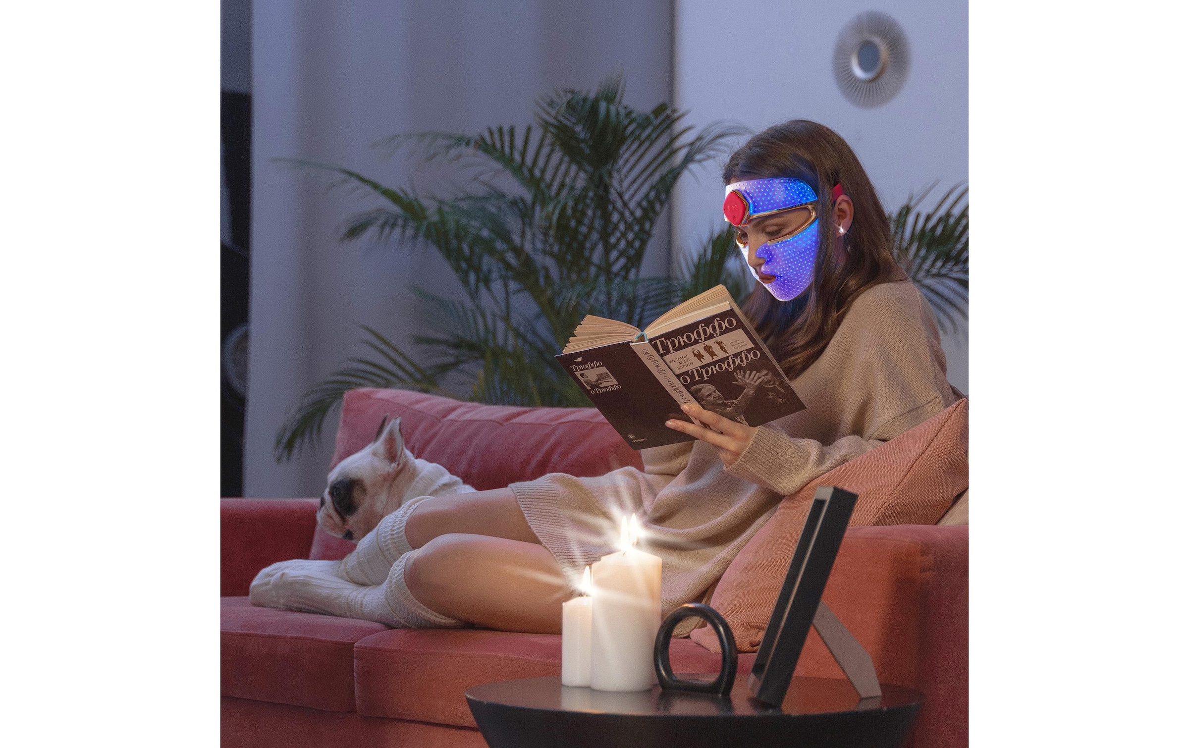 FOREO LED-Gesichtsmaske »FAQ™ 201 Silicone LED Face Mask« LED Gesichtsmaske mit 3 Farben