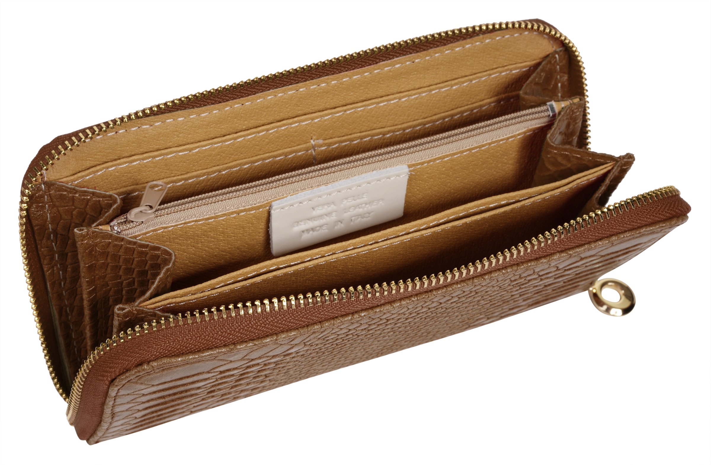 Samantha Look Geldbörse echt Leder, Made in Italy