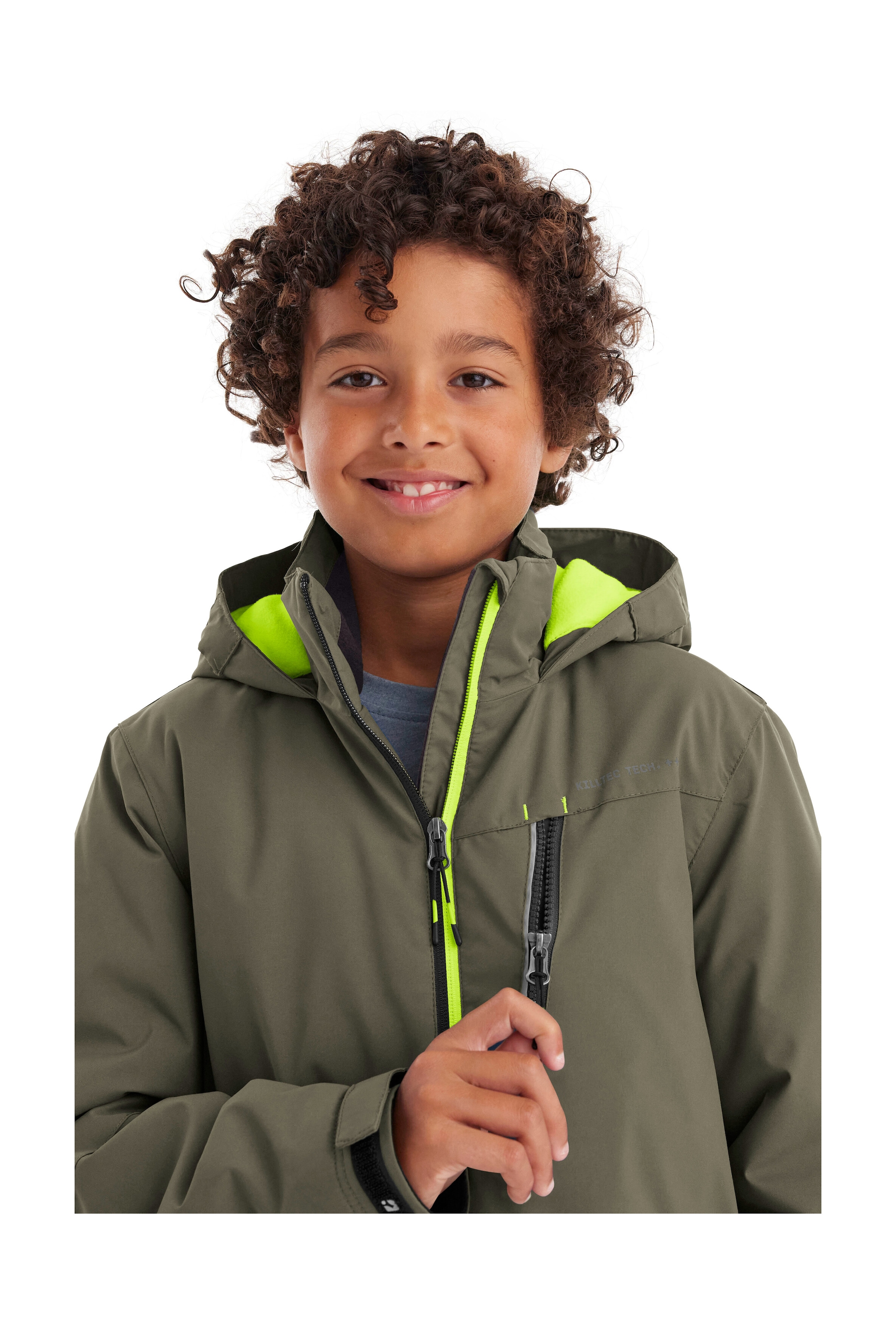 Killtec Outdoorjacke »KOW 159 BYS JCKT« Wasser- und winddichte Kids Winterjacke mit Fleece-Futter