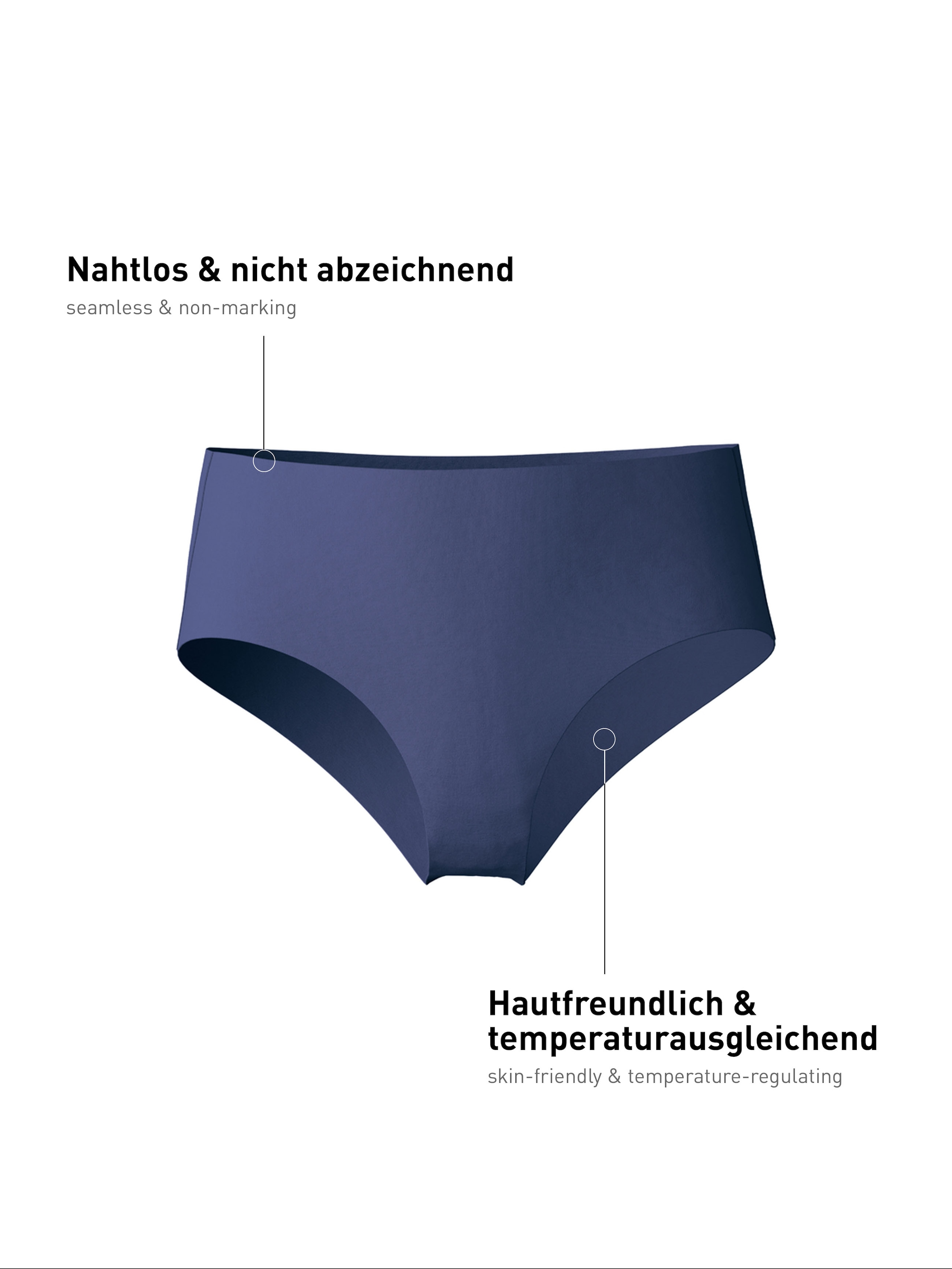 CALIDA Midislip »Natural Skin« seidig weich, atmungsaktiv, Interlock-Qualität, cleaner Look