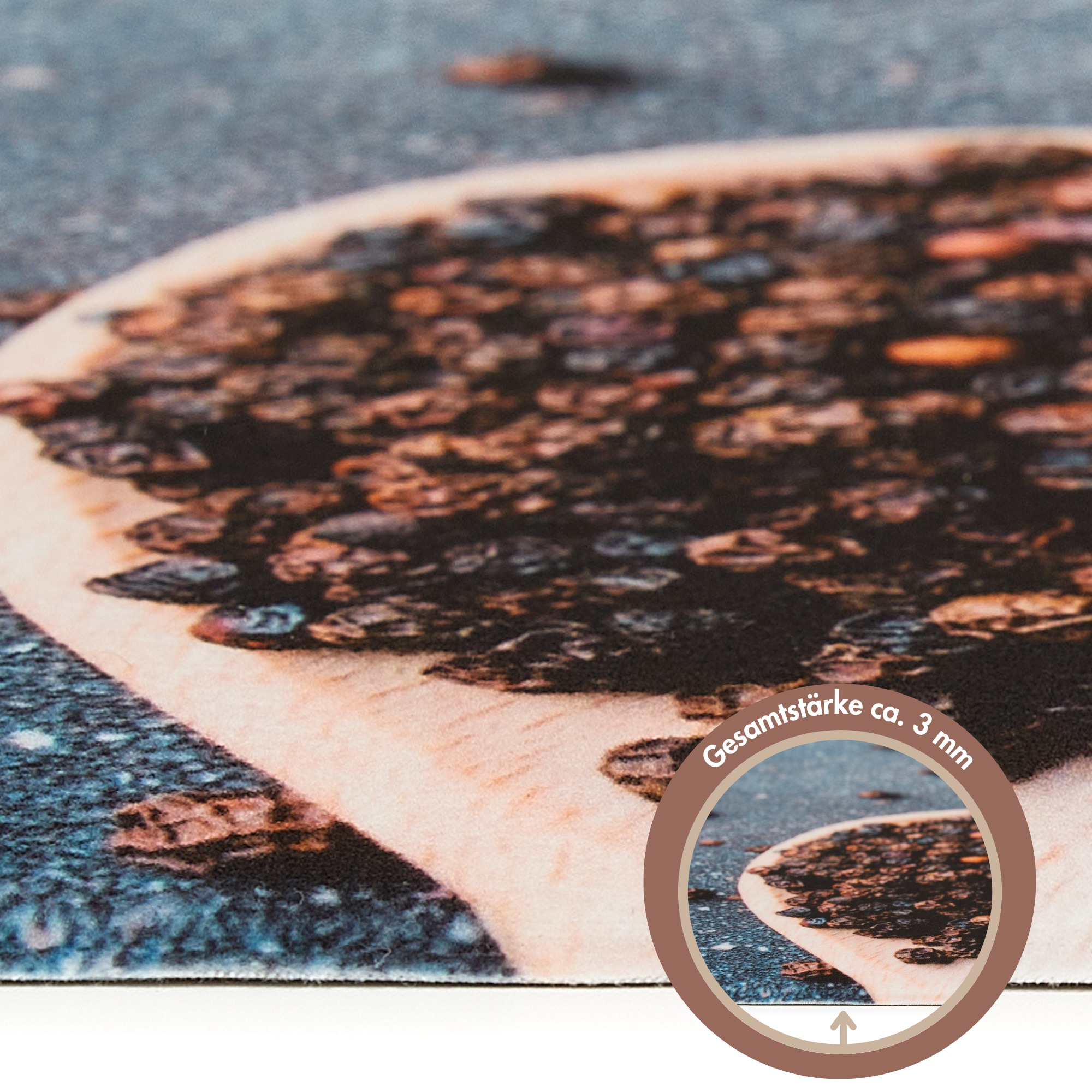 Andiamo Läufer »Kitchen« rechteckig 3 mm Höhe Vinyl-Küchenläufer, moderne Küchenmotive, Pasta, Gewürze, Kaffee