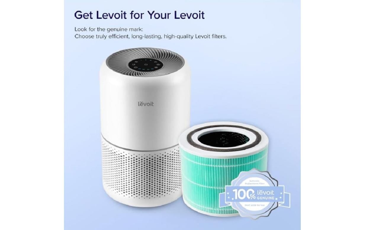 Levoit Ersatzfilter 3-Stufen-Filter zur Toxinabsorption, für Raucher und Allergiker