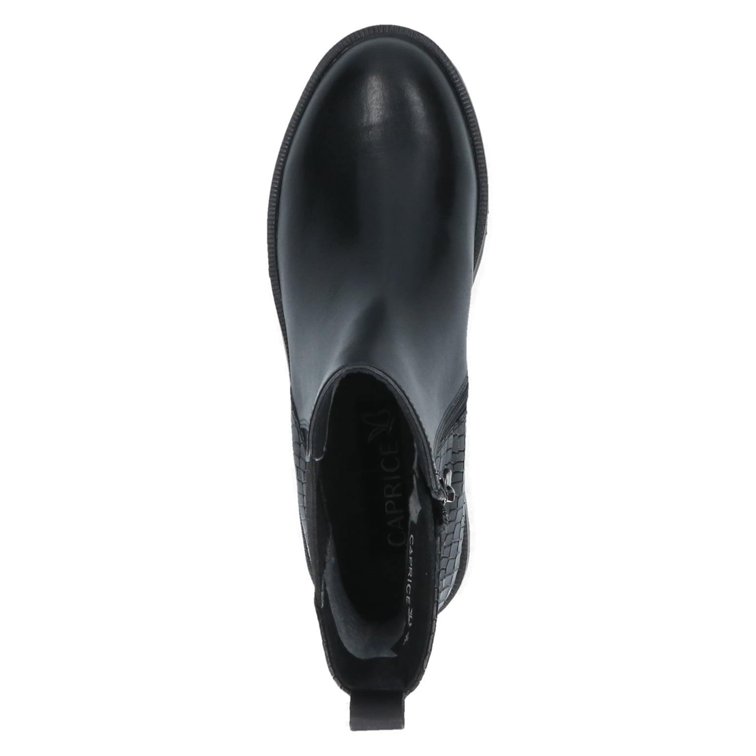 Caprice Bottines chelsea  talon bloc, bottines avec motif reptile
