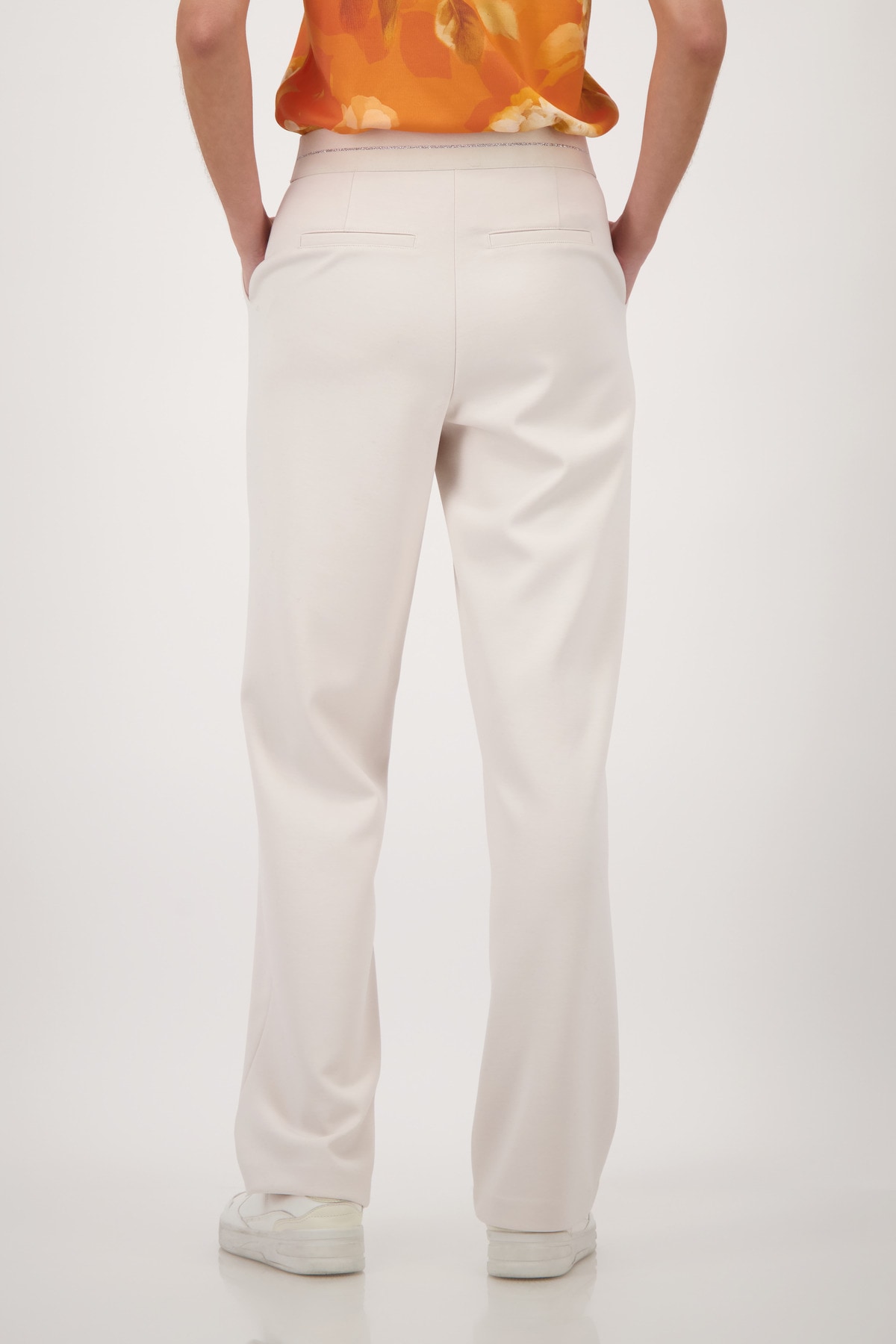 Monari Pantalon de jogging »Basic Lurex«  elastischer Bund mit Glitzerstreifen, Straight Fit