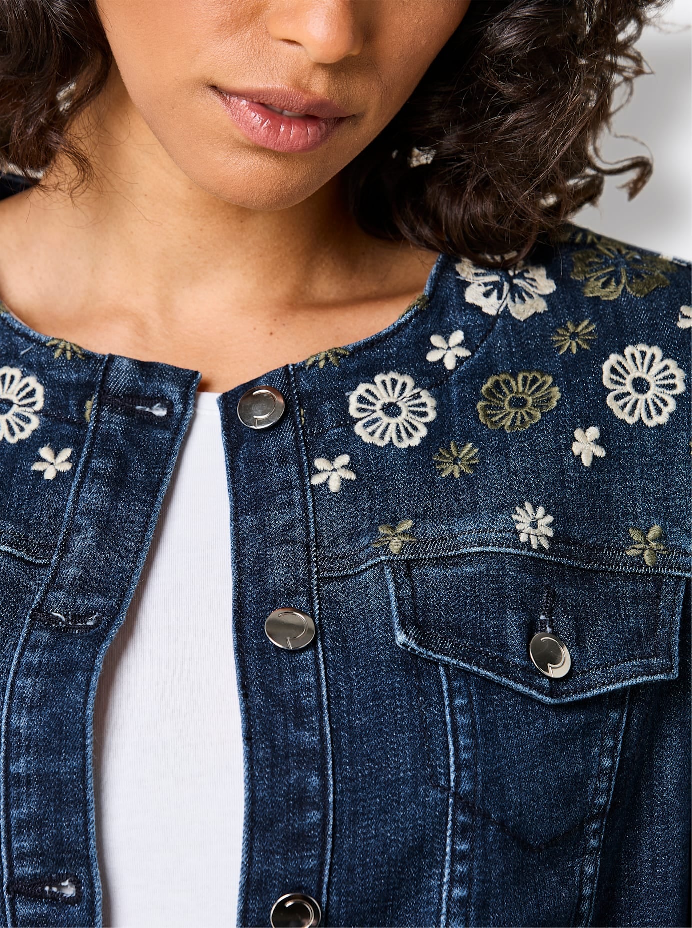 CREATION L PREMIUM Blazer en jean »Lyocell-Mix-Jeans-Blazer«