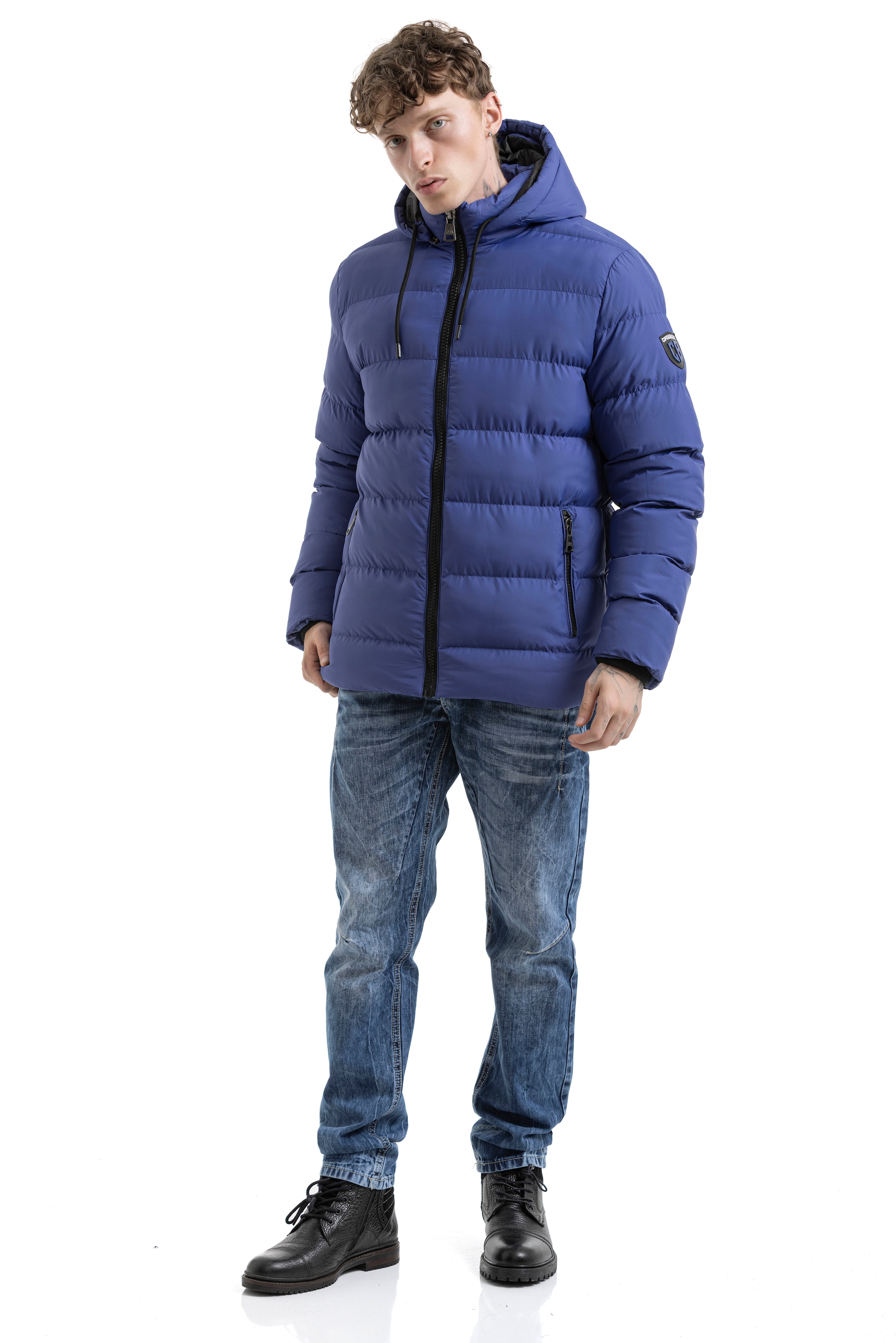 Cipo & Baxx Steppjacke mit Kapuze