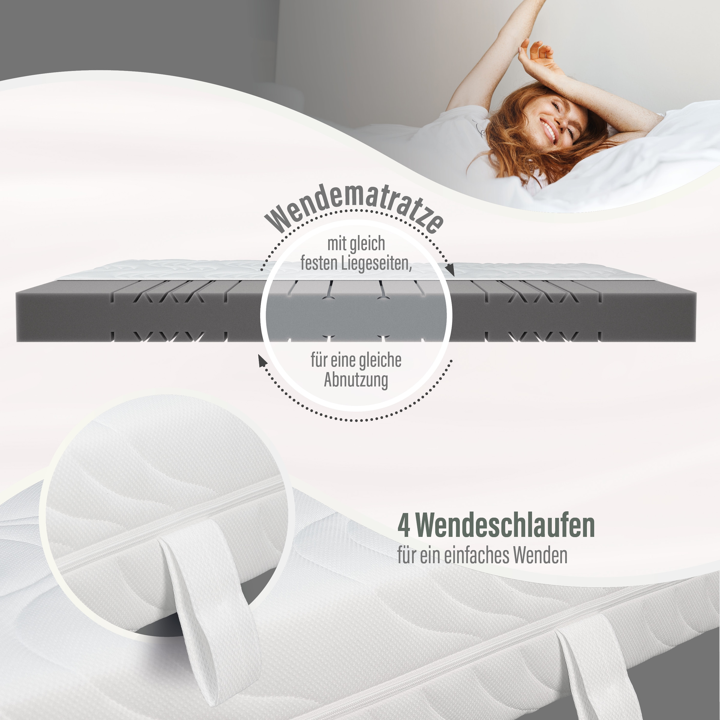 Beco Komfortschaummatratze »Marissa, 7 Zonen Matratze 90x200, 140x200 cm & weitere Grössen« 18 cm hoch Raumgewicht: 30 kg/m³ 1 Stk. tlg. ergonomischer Schlaf , getestet in 90x200, H3, Ausgabe 10/2025