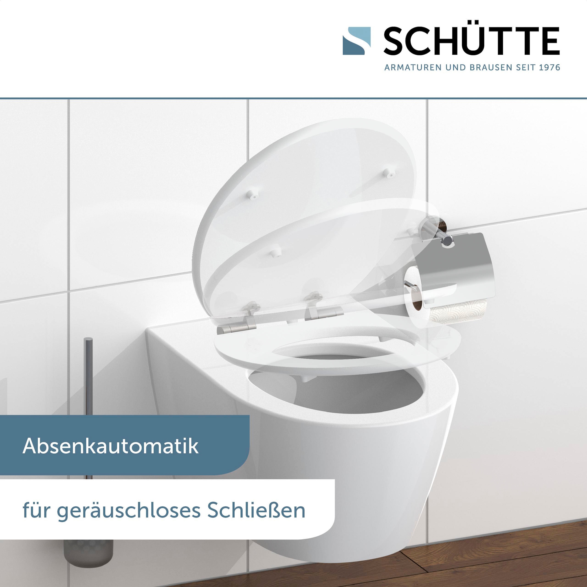 Schütte WC-Sitz »Flowers&Wood« High Gloss mit MDF Holzkern, mit Absenkautomatik