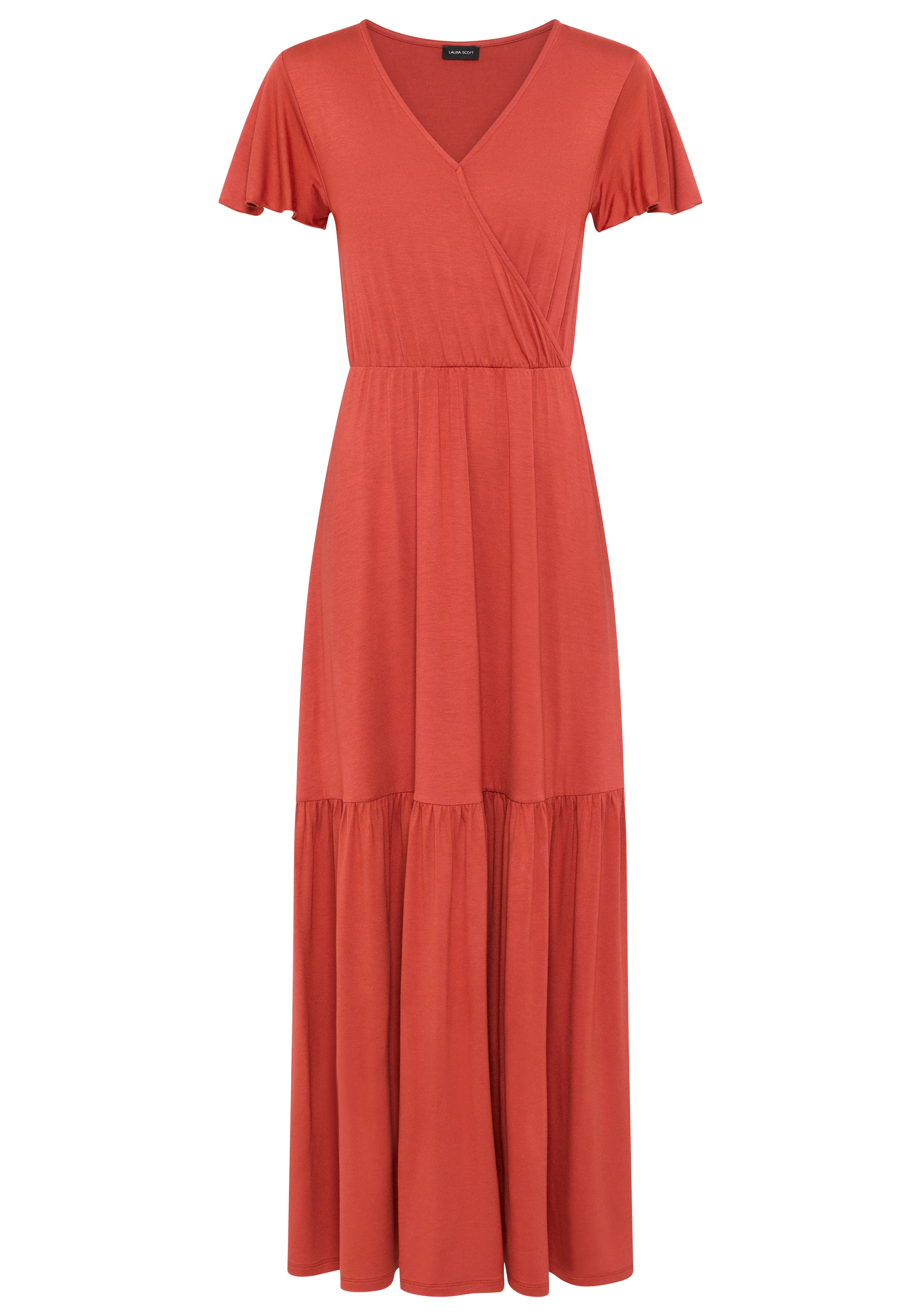 Laura Scott Robe d'été langer Schnitt, für warme Tage, aus Single Jersey, mit Flügelärmeln