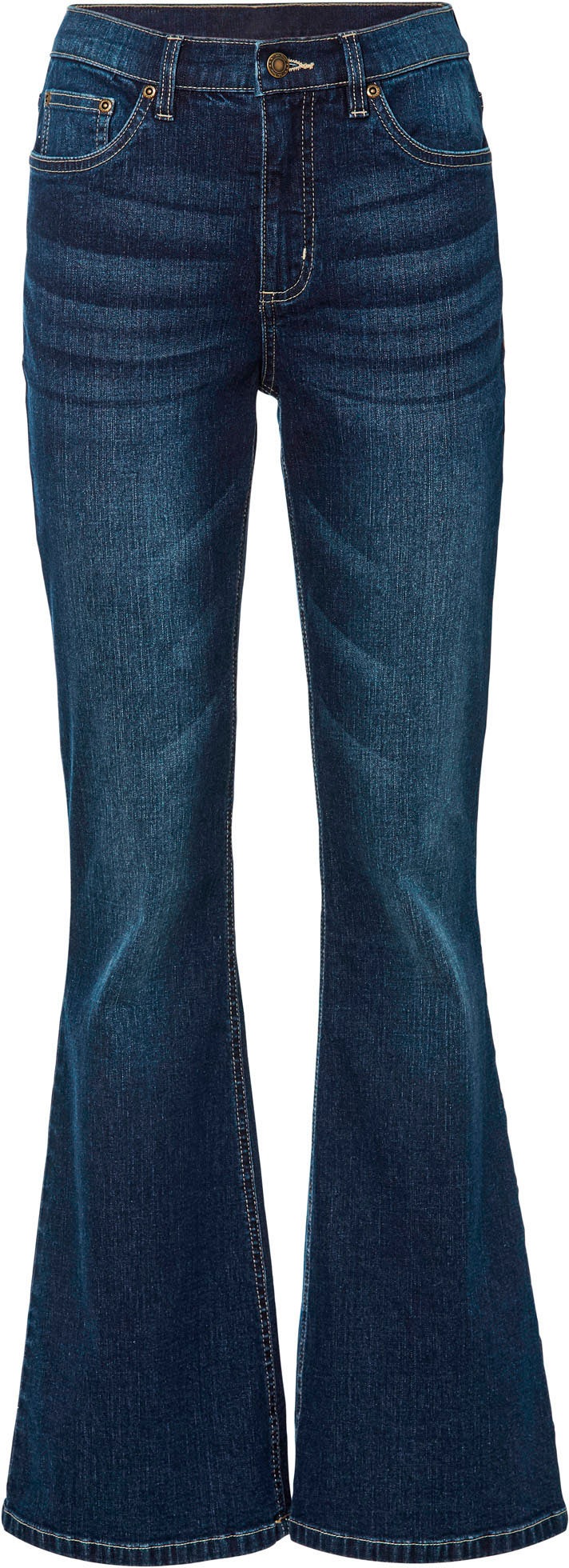 bonprix Jeans à pattes d'eph Regular Fit, mit Stretch-Anteil, aus Baumwollmischung