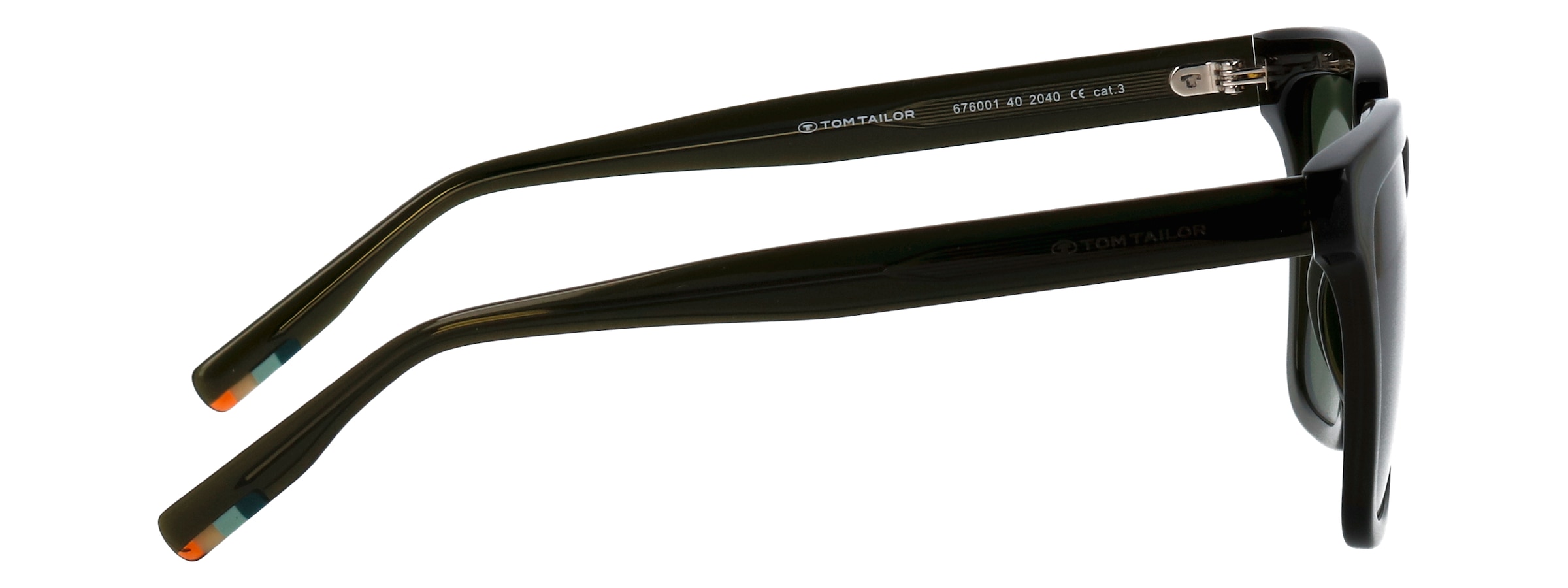 TOM TAILOR Lunettes de soleil »Modell 676001« Form Karree/Eckig, Logoschriftzug auf Bügel, Kunststofffassung