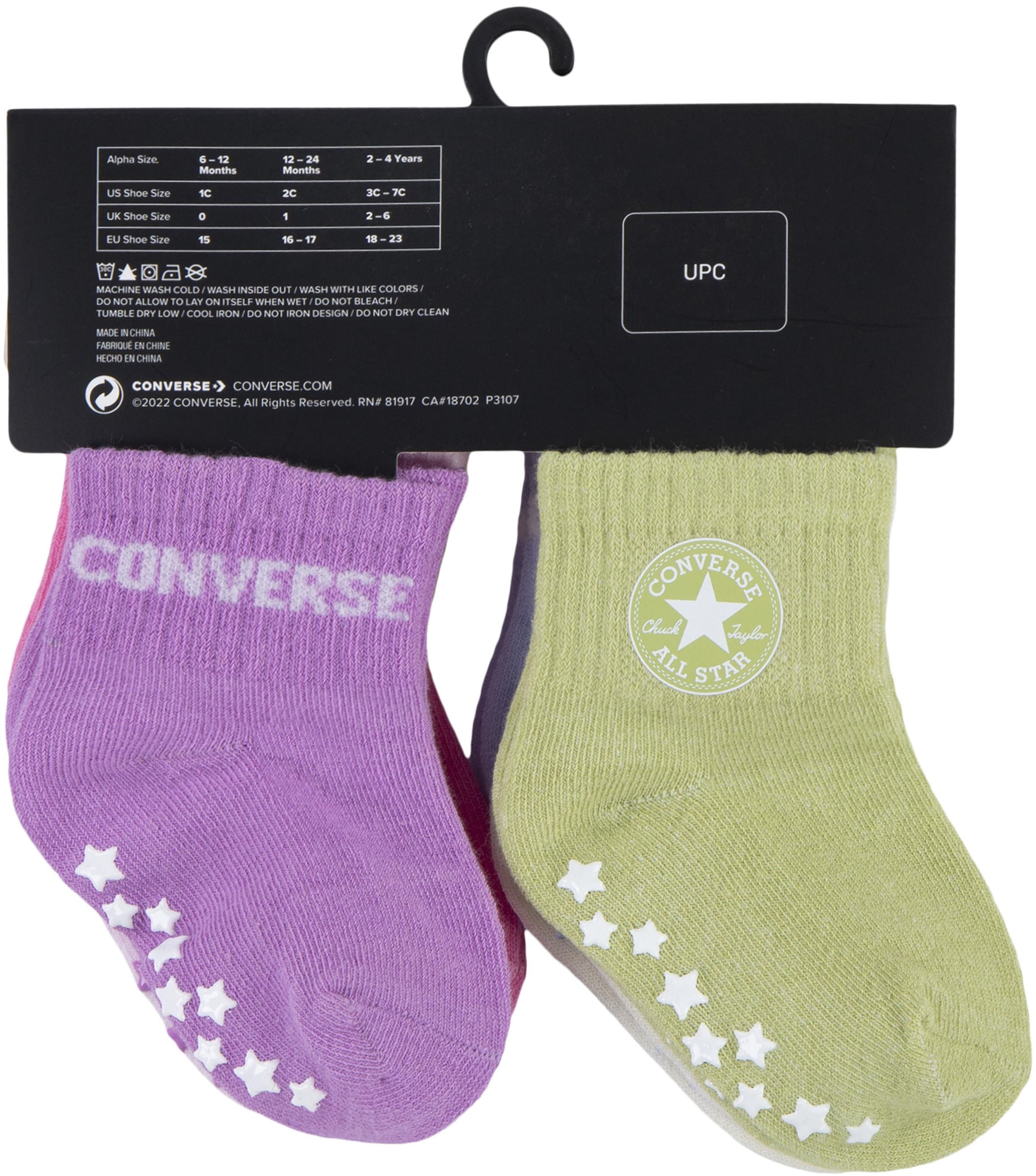 Converse Socken »CHN CORE 6PK GRIP INF TOD SCKS« 6 Paar tlg. für Babys
