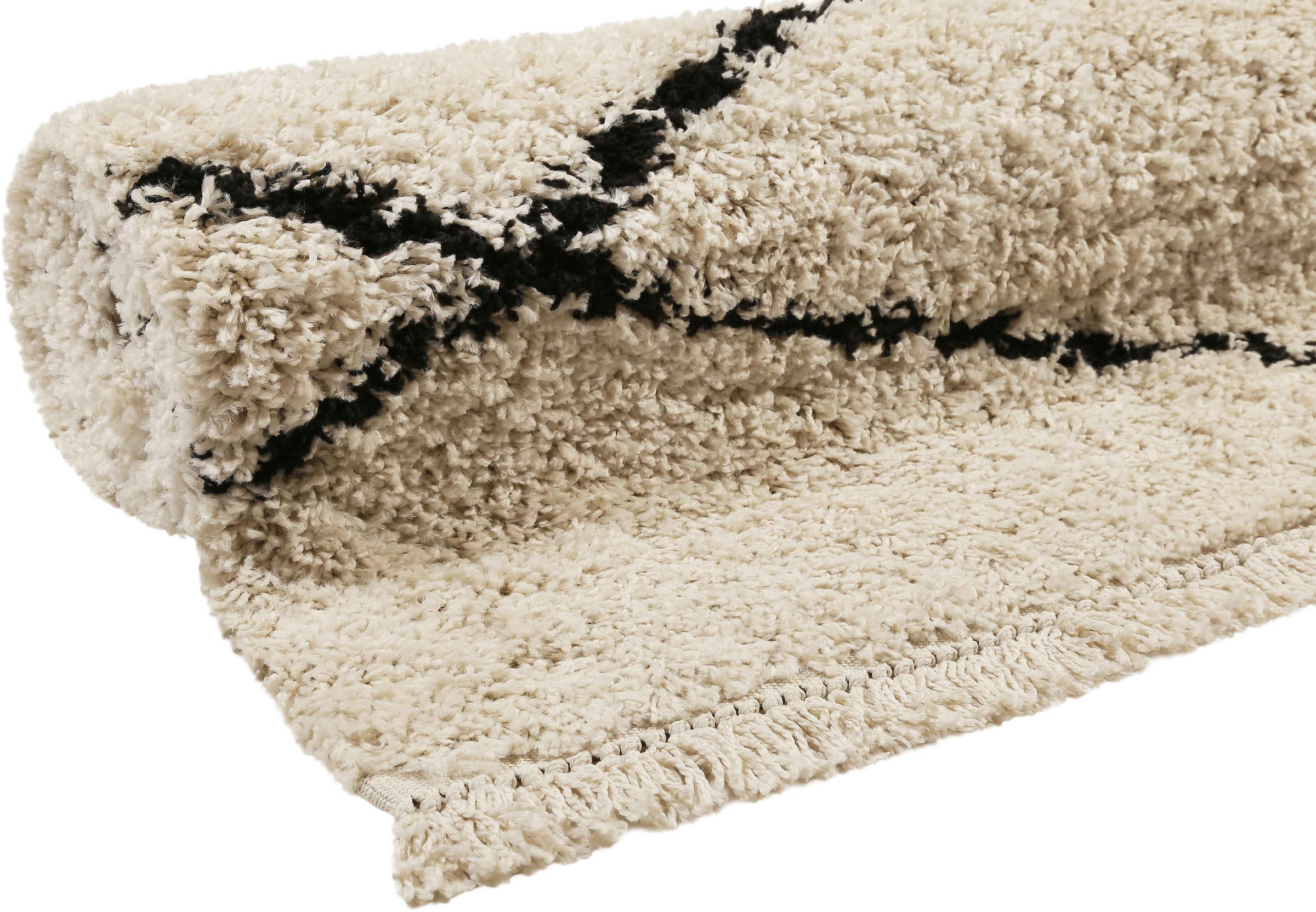 Wecon home Tapis à poils longs »STUDIO  one« Rectangulaire 35 mm Höhe weicher und kuscheliger Flor, Wohnzimmer, Schlafzimmer, im Berber-Stil