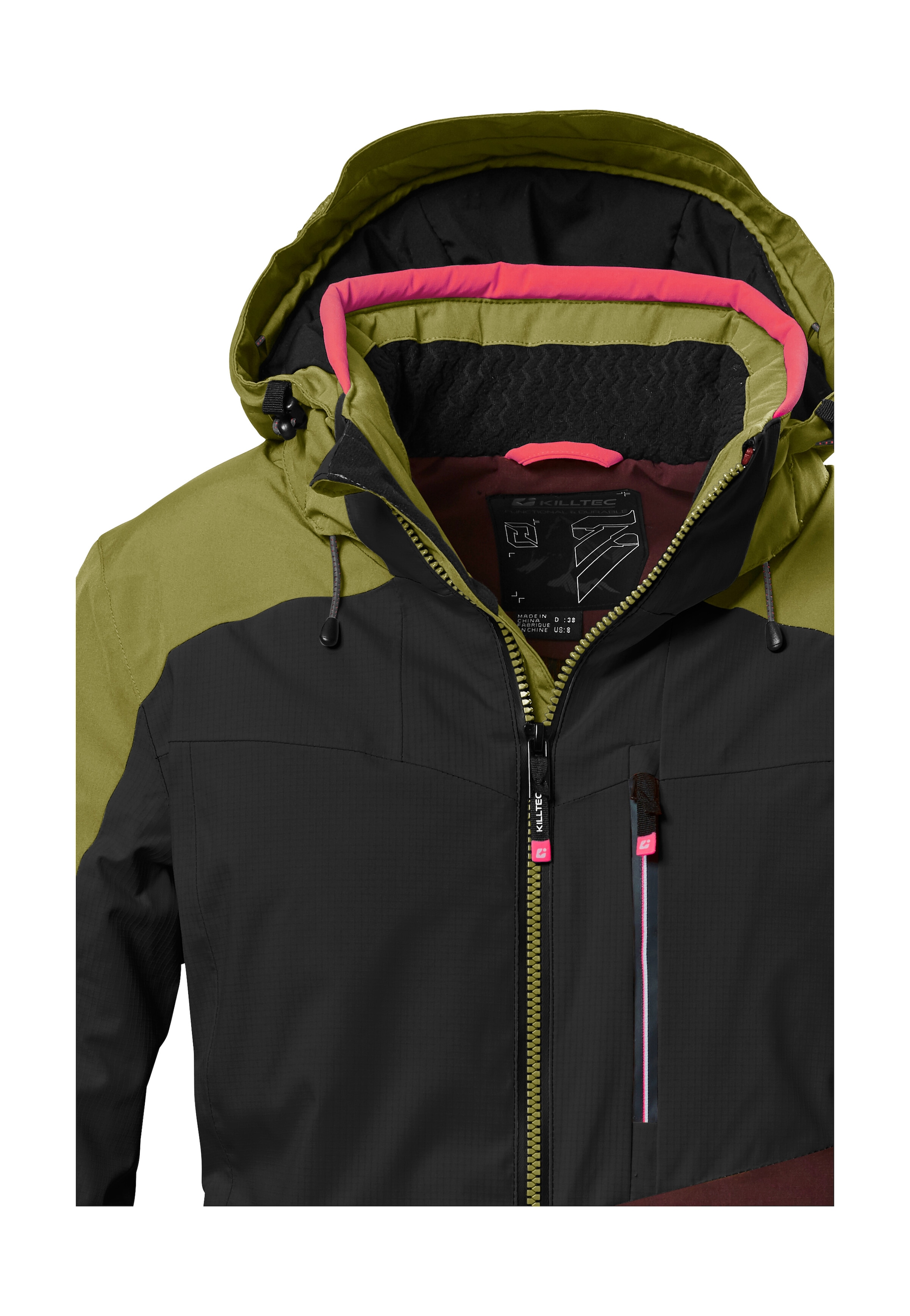 Killtec Skijacke »KSW 37 WMN SKI JCKT« Atmungsaktive, wasserdichte Skijacke mit verstellbarer Kapuze