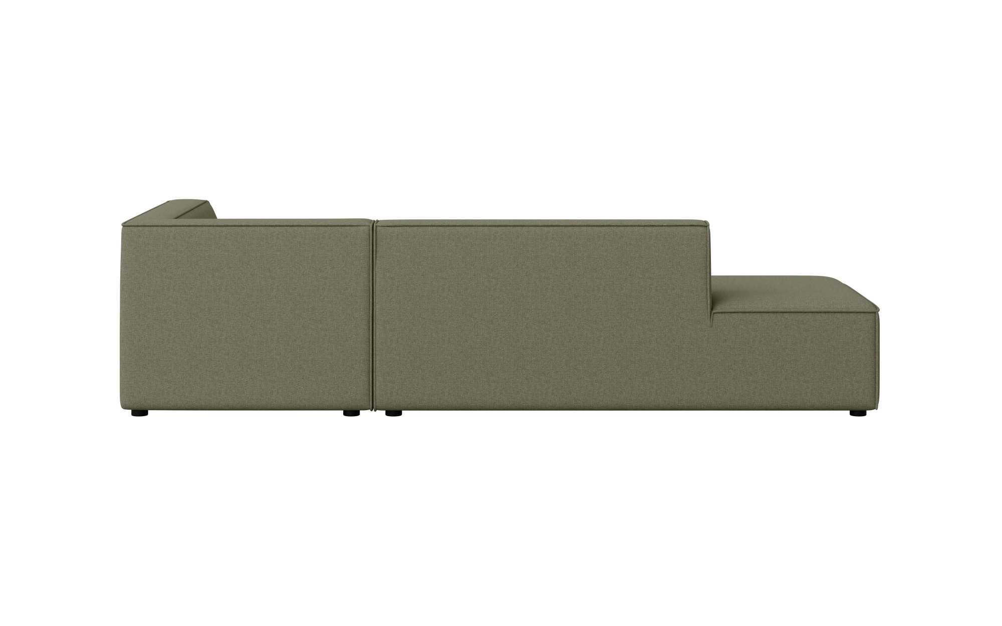 GOODproduct Canapé d'angle »Ecksofa Cavan mit Ottomane links oder rechts bestellbar« forme en L avec suspension à ressorts ondulés, dimensions L/P/H : 270/180/72 cm