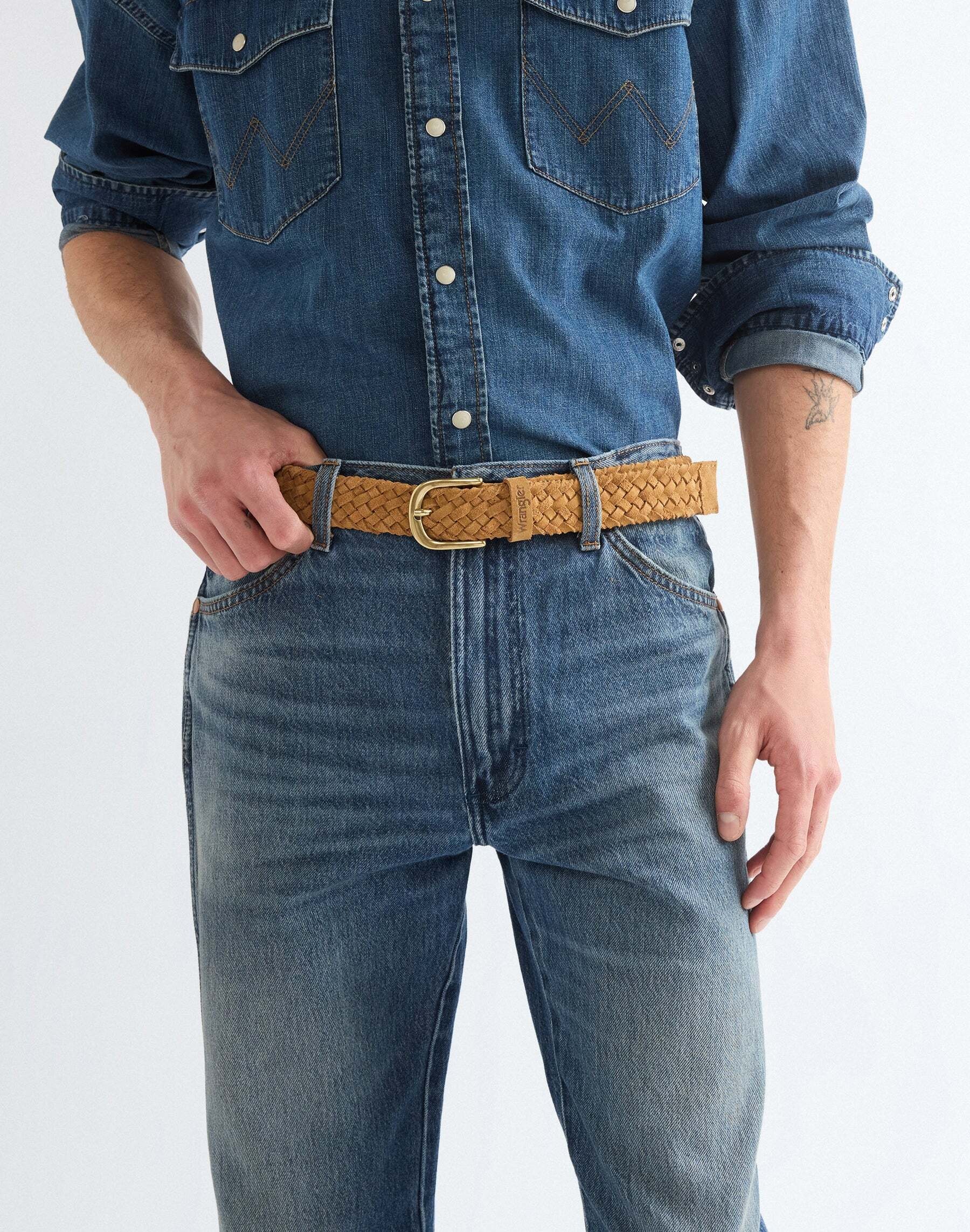 Wrangler Hüftgürtel »WRANGLER Gürtel Suede Braided«