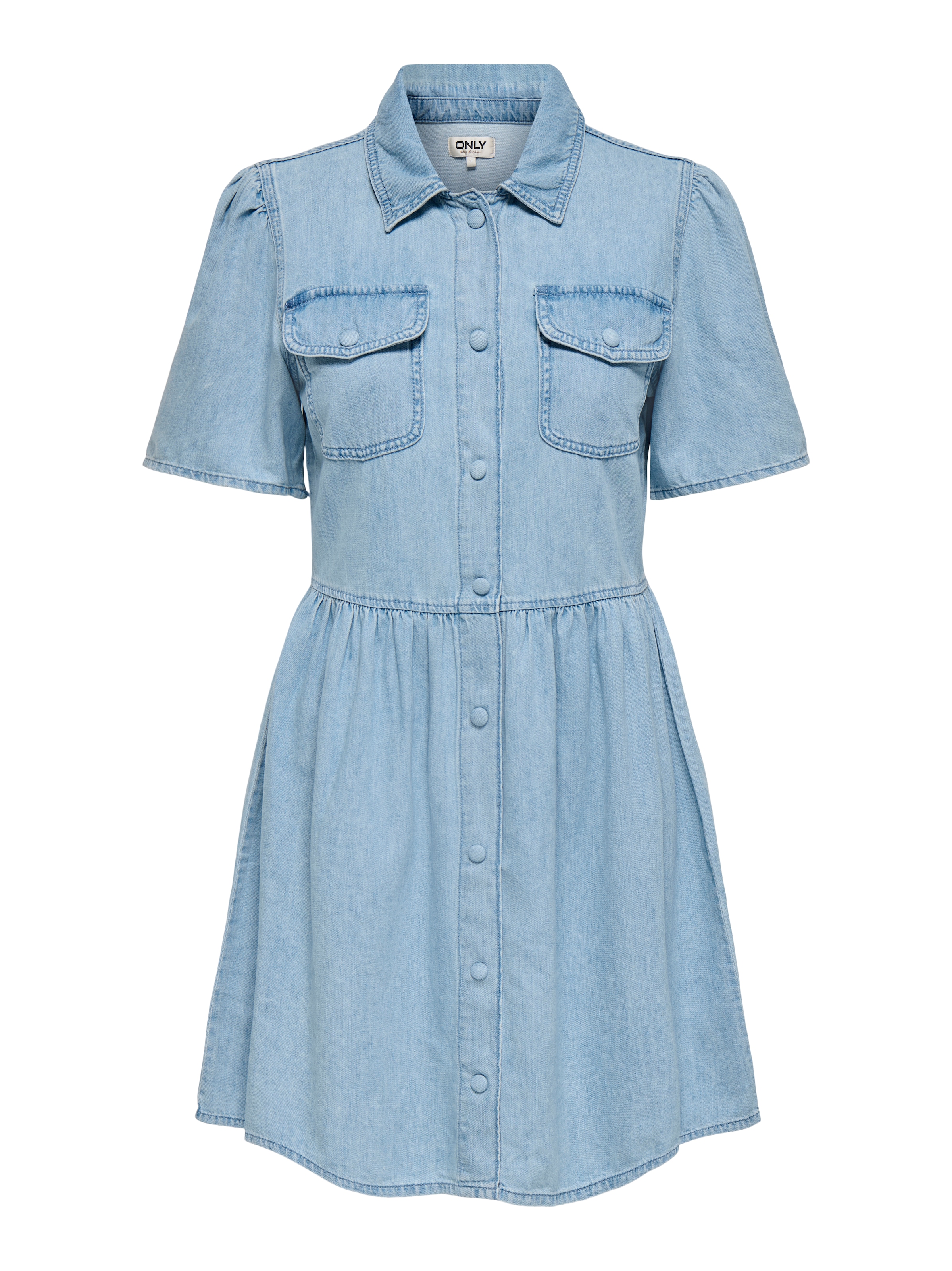 ONLY Robe en jean »ONLEVELINE SS DNM DRESS AKM« Poches poitrine Coton
