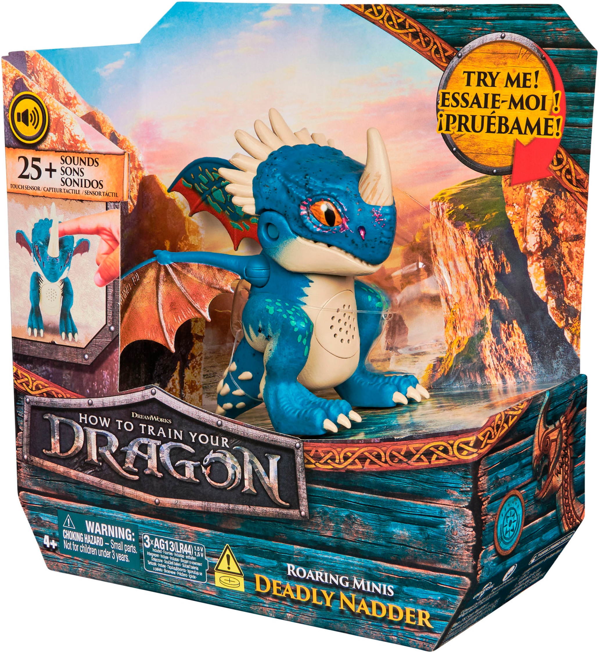 Spin Master Personnage de jeu »Dragons Movie - Interaktive Mini-Drachen - Sturmpfeil« mit Soundeffekt