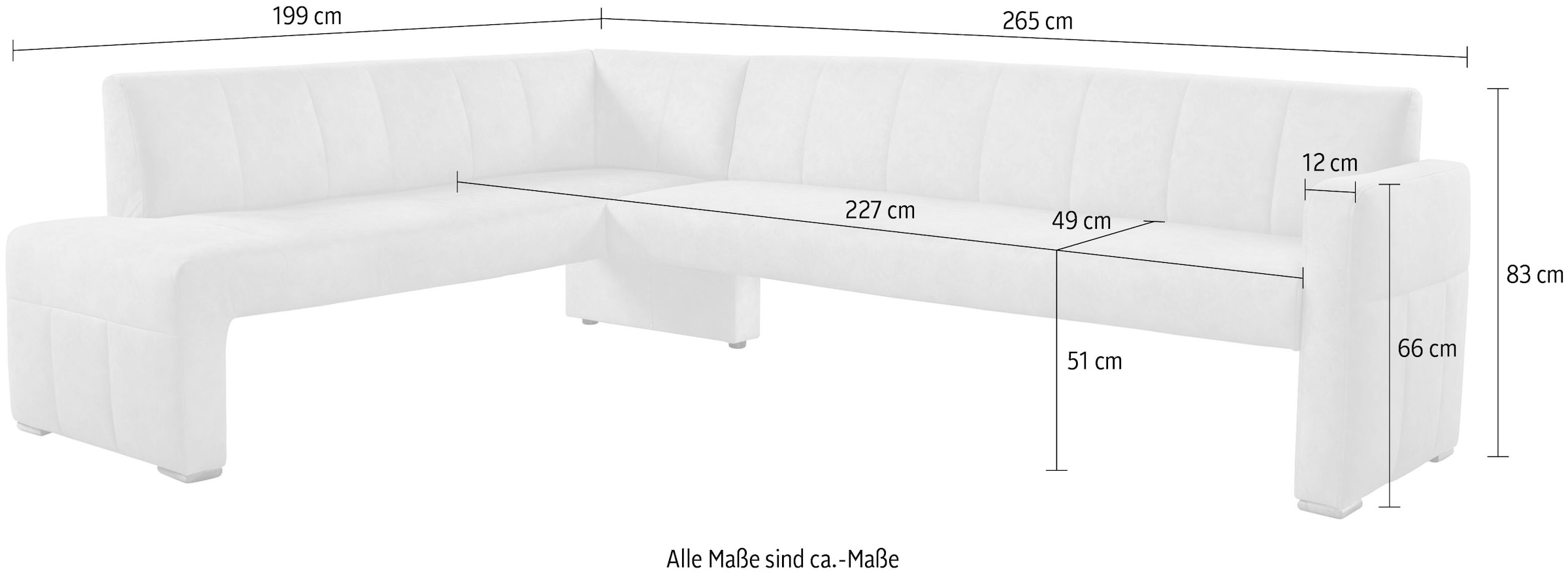 exxpo - sofa fashion Essbank elegant und modern mit hohem Sitzkomfort