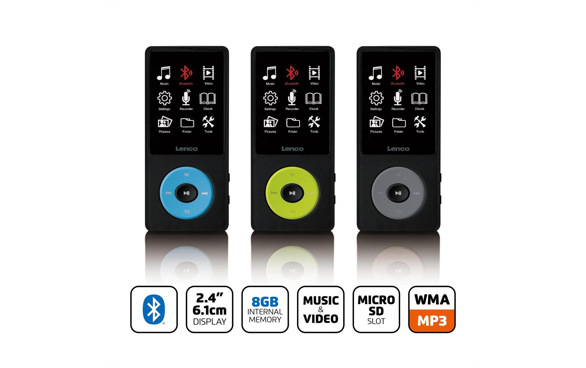 Lenco MP4-Player »Xemio-860 MP4-Player mit Display Akku BT 8GB« ( )