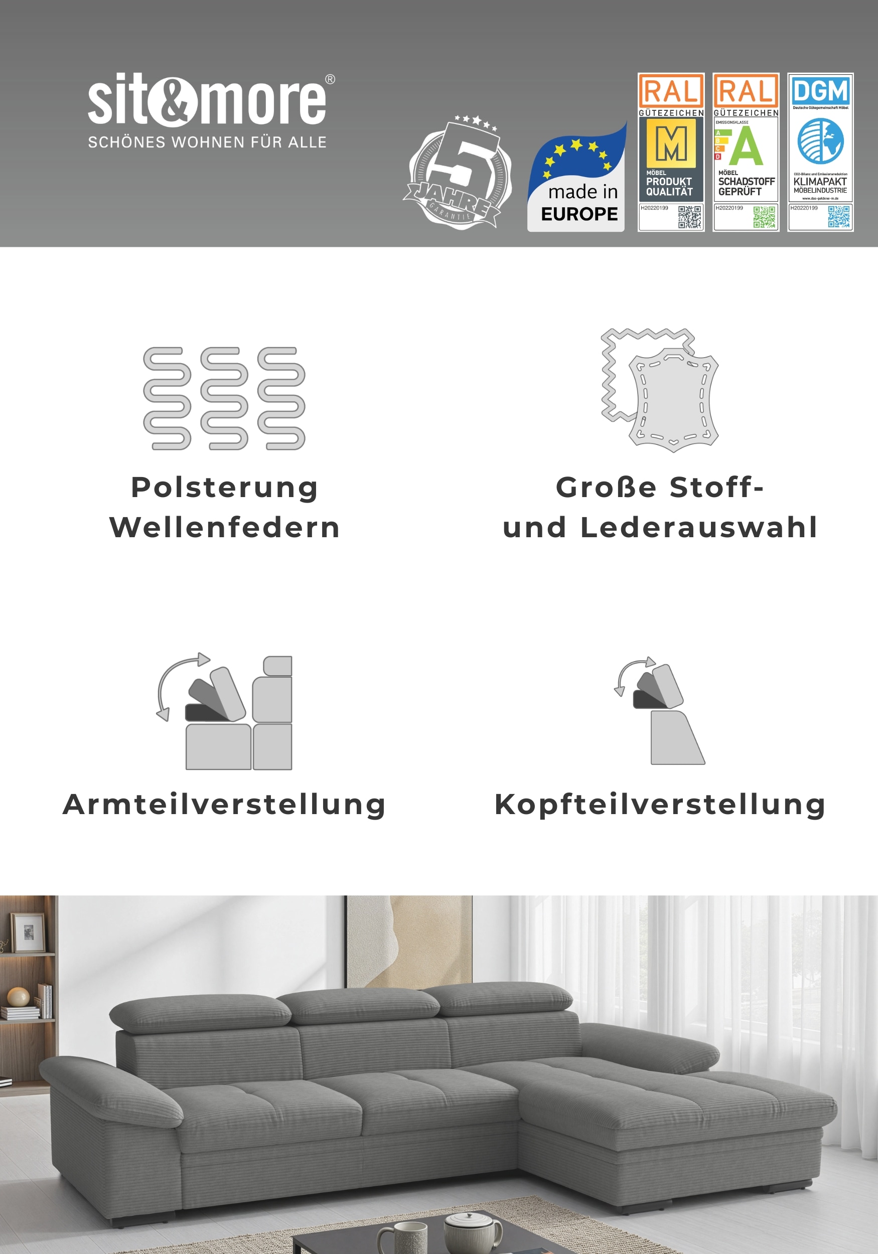 sit&more Tabouret rembourré »Viola« mit praktischen Stauraum