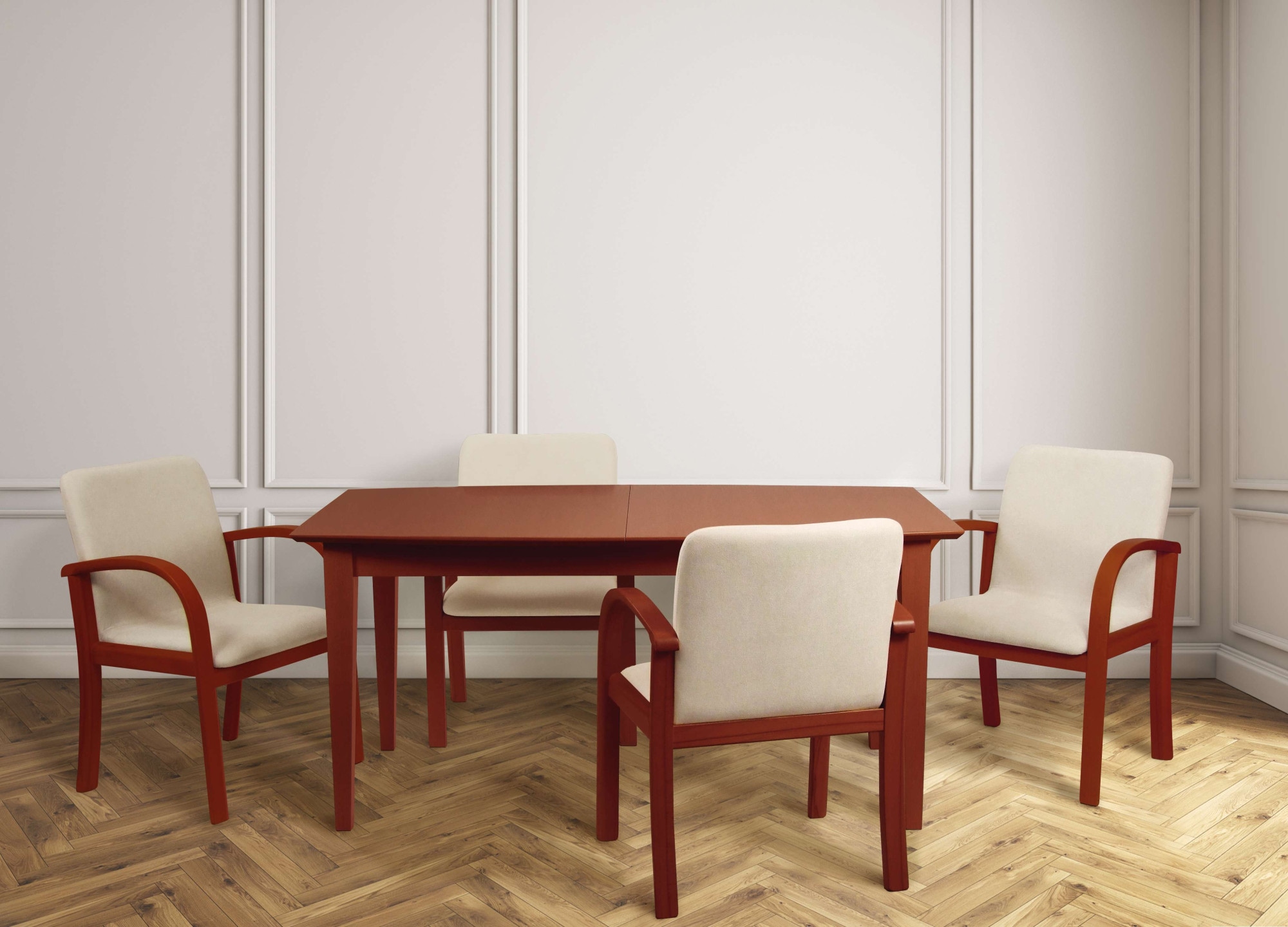 Home affaire Fauteuil de salle à manger »LINA707« 1 cuis tlg. Extra-confort, Fleckenabweisendes Gewebe, Massivholz