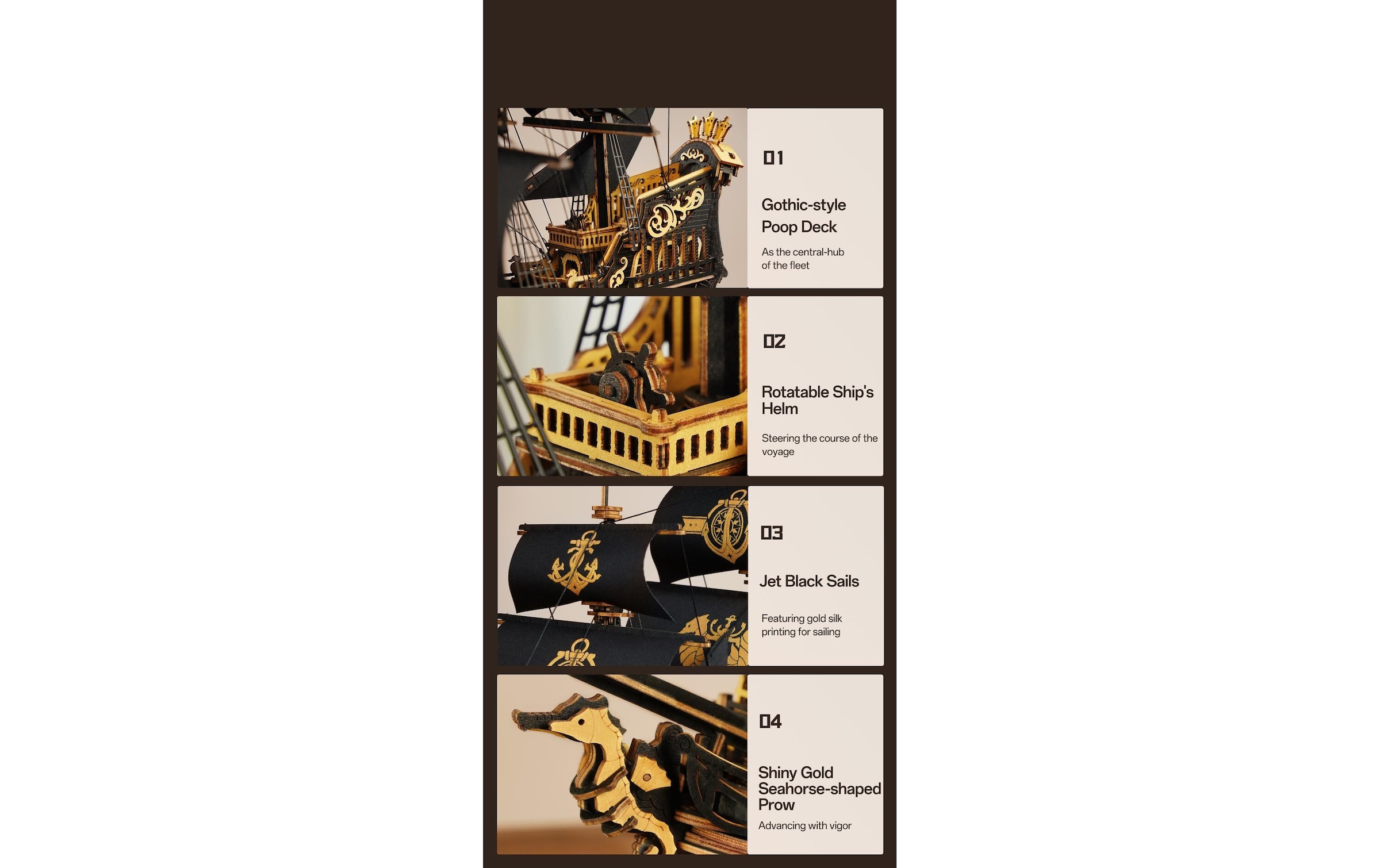   Modellbausatz »RoboTime Seepferd Barke«
