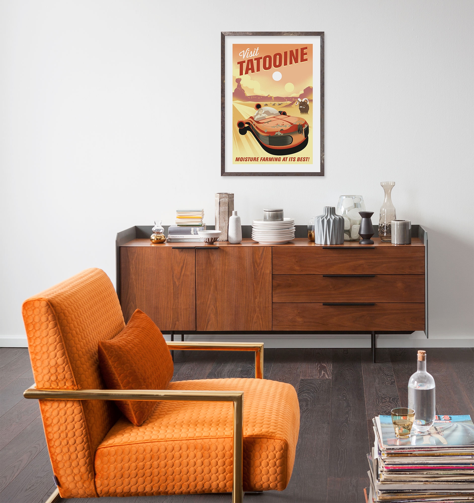 Komar Wandbild »Star Wars Visit Tatooine!« Disney Set, 1 Stk. tlg. 50 x 70 cm (Breite x Höhe) - Kinderzimmer, Dekoration