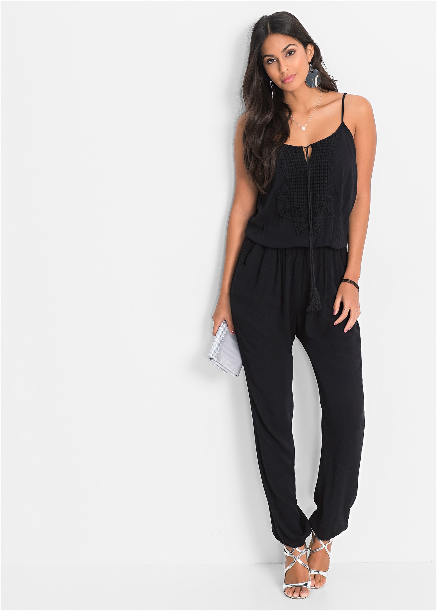bonprix Jumpsuit »Jumpsuit aus strukturierter Viskose« Jumpsuit aus strukturierter Viskose