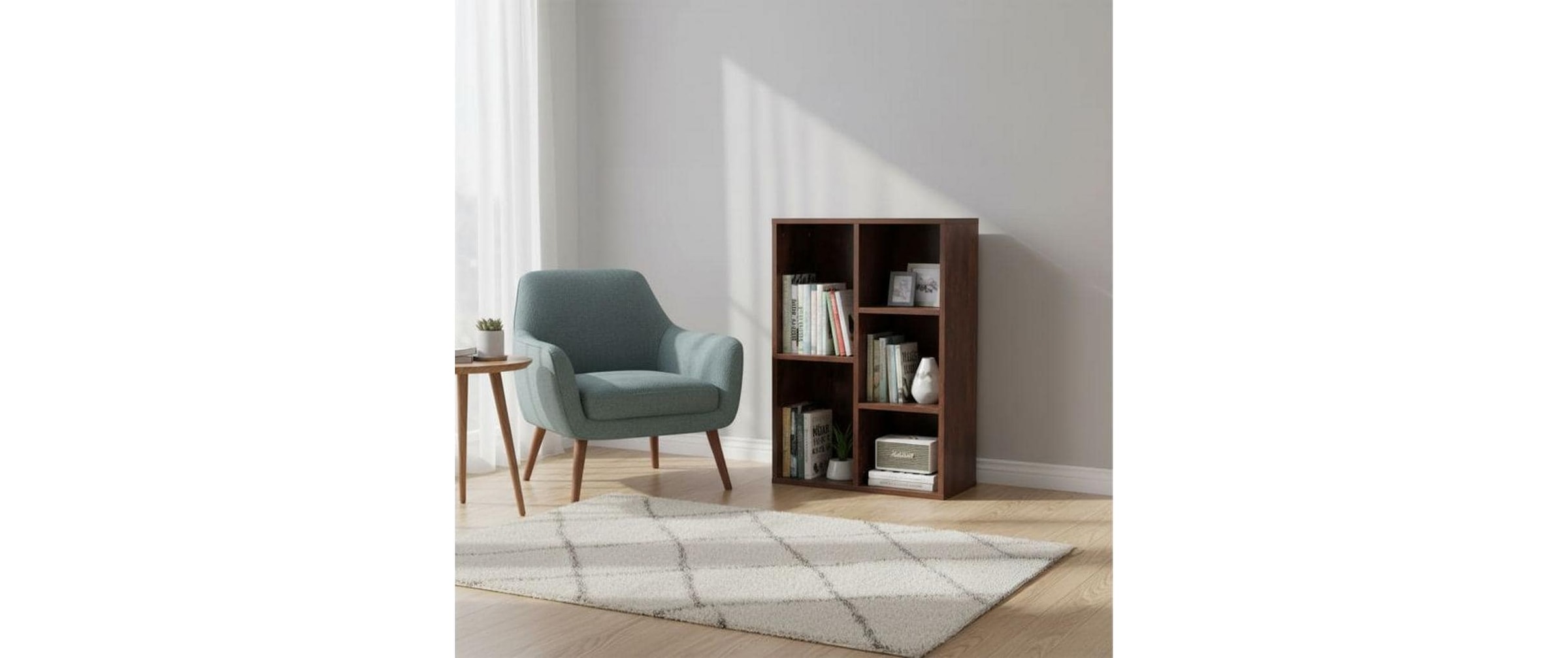 relaxdays Regal »in Holzoptik 80 x 50 x 24 cm«