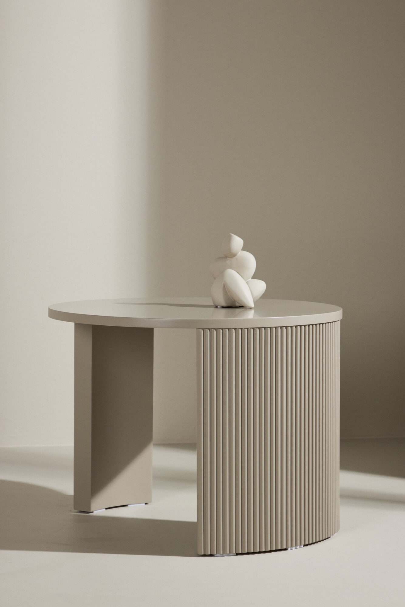 Venture Home Table basse Table basse, MDF, ronde, arrondie, compacte, discrète, classique