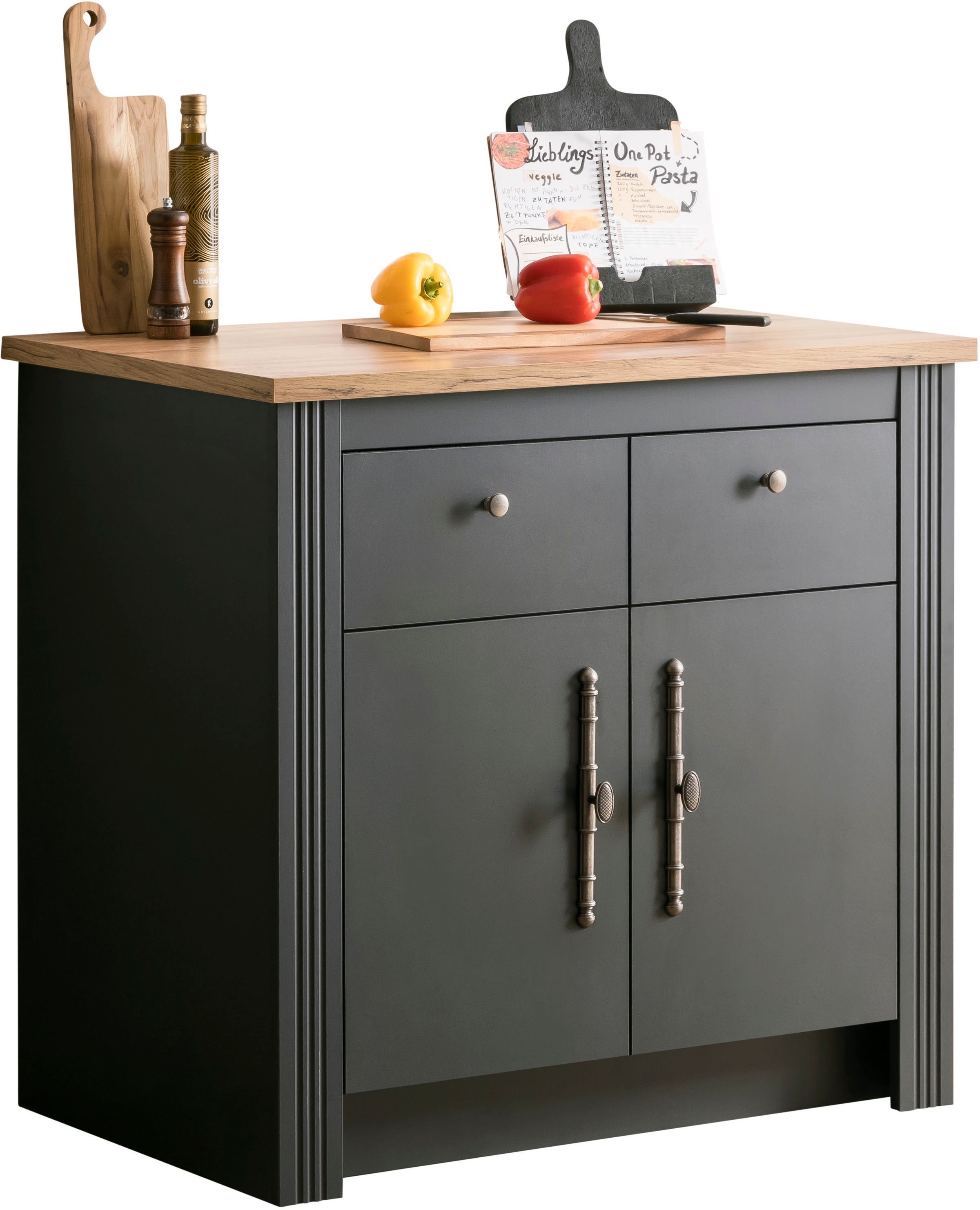 KOCHSTATION Unterschrank »KS-Westminster« im romantischen Landhausstil, Breite 100 cm, exclusiv by Otto