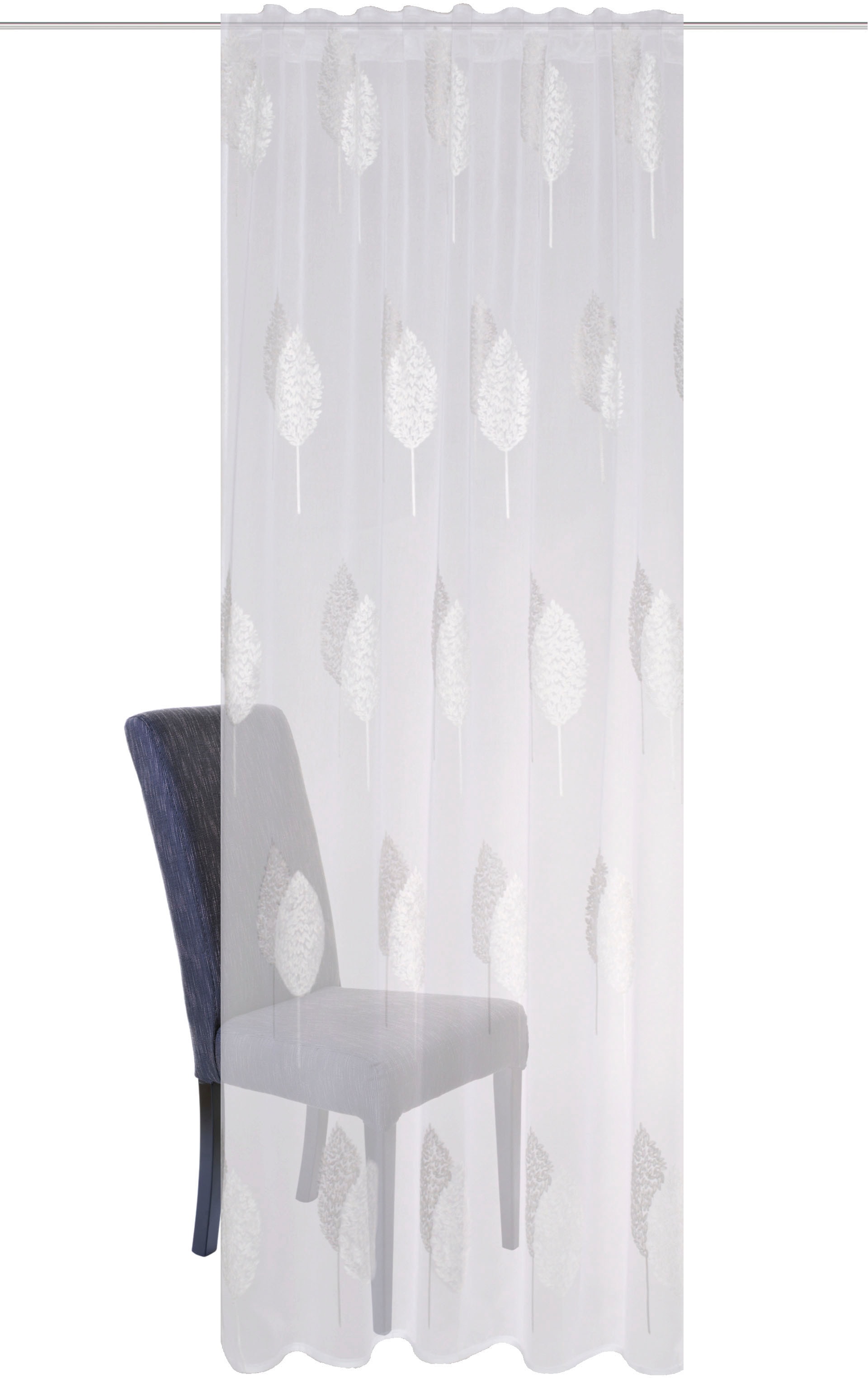 HOME WOHNIDEEN Rideau »ALAVARO« Bande multifonctionnelle 1 cuis tlg. HxB: 245x140, Kombibandschal