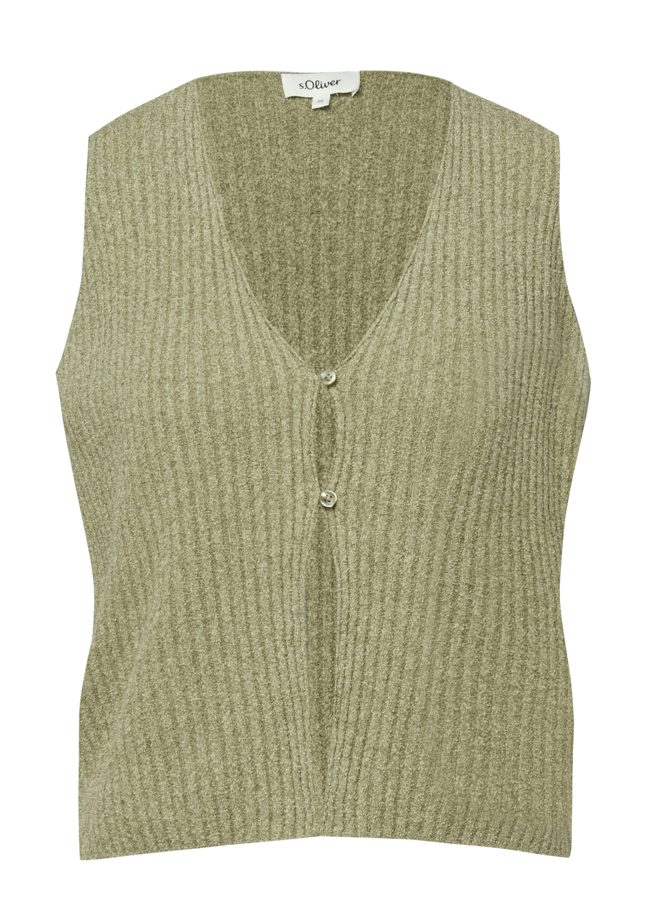 s.Oliver Gilet tricoté avec fermeture à 2 boutons
