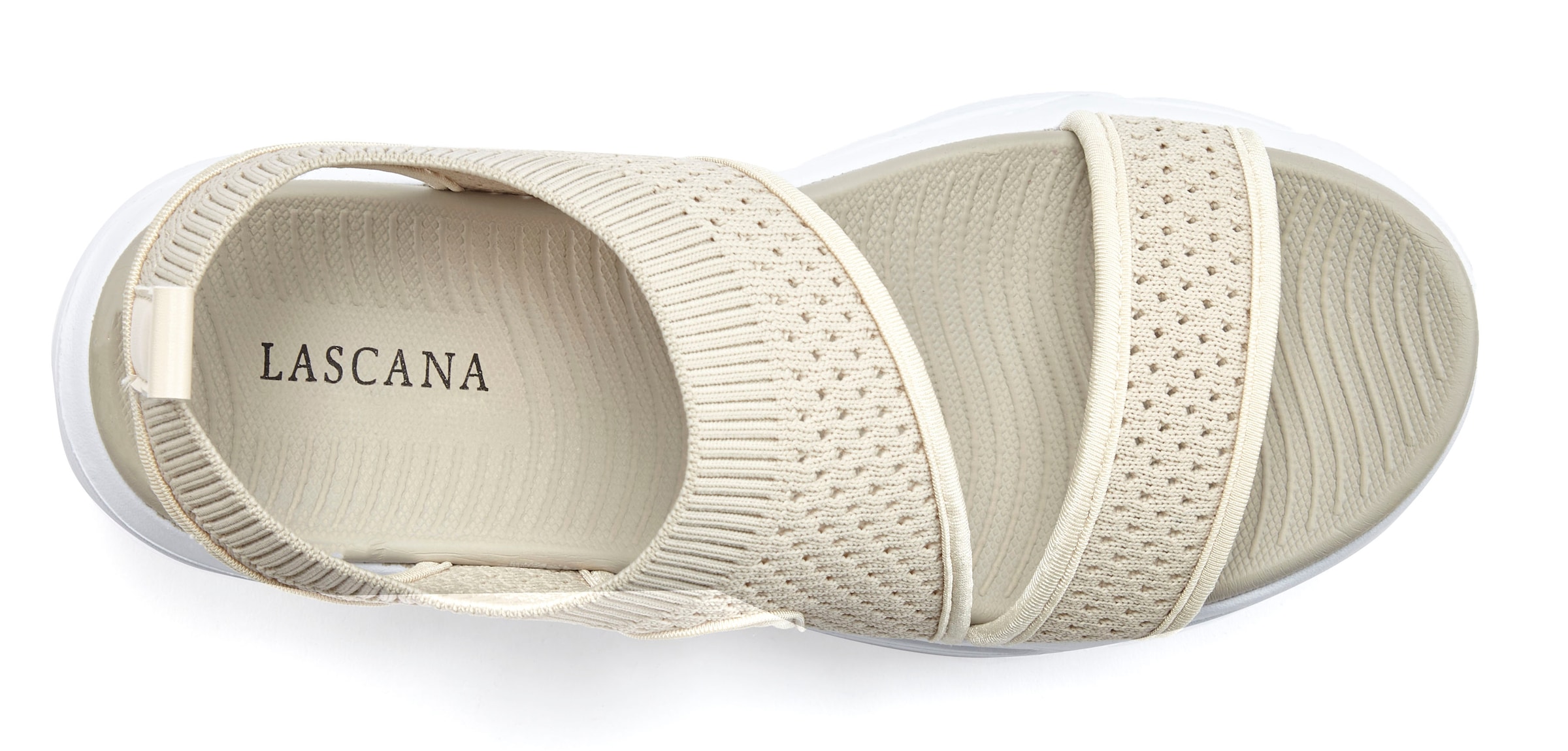LASCANA Sandale »Sommerschuh«  Sandalette, Sommerschuh aus elastischem Textil besonders leicht VEGAN