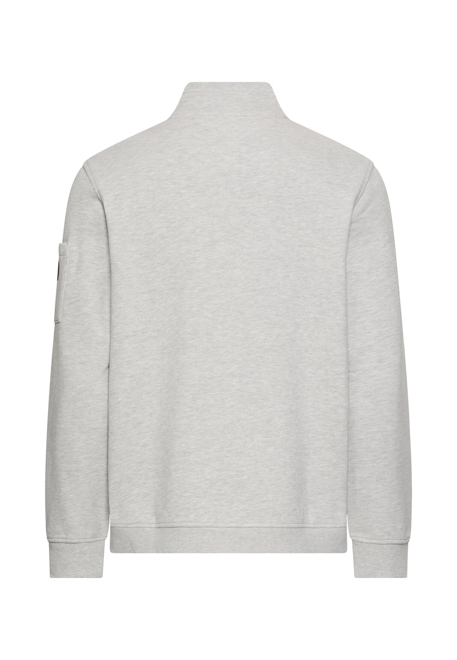camel active Pull , Sweat-shirt col montant avec écussons logo et viscose
