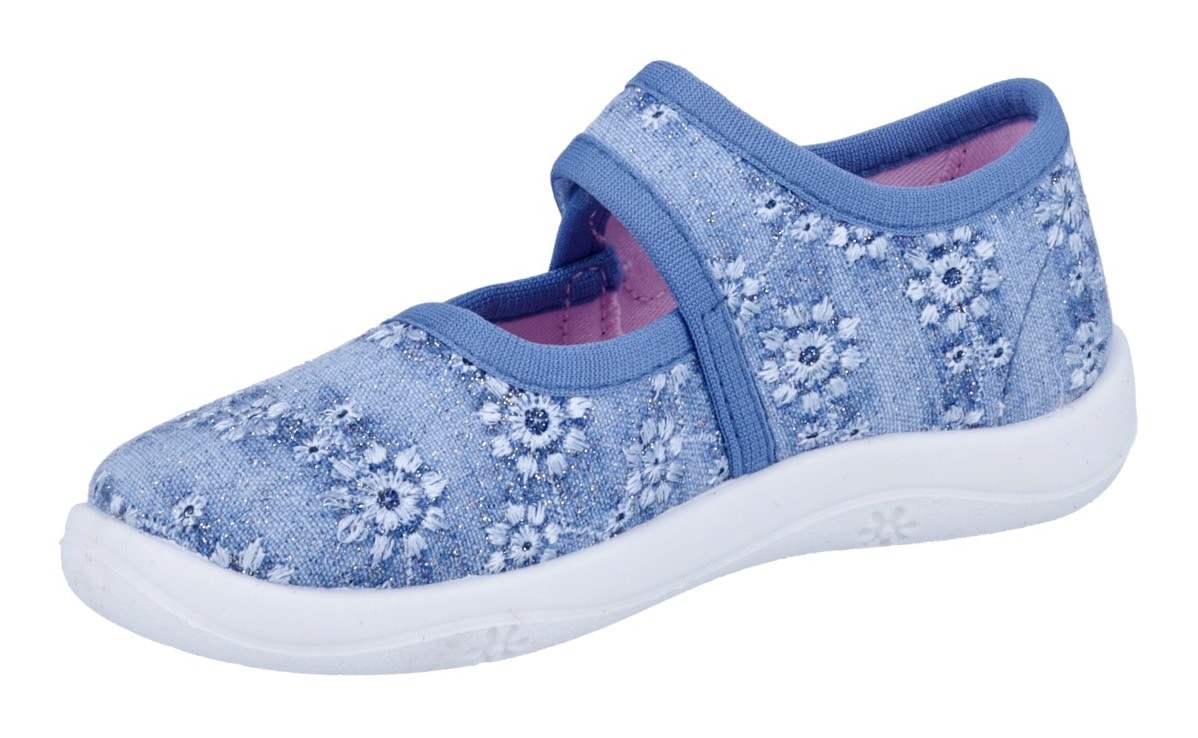 Richter Chausson »Mia«  chaussure à scratch, chaussure maternelle, avec label, gabarit de taille à télécharger
