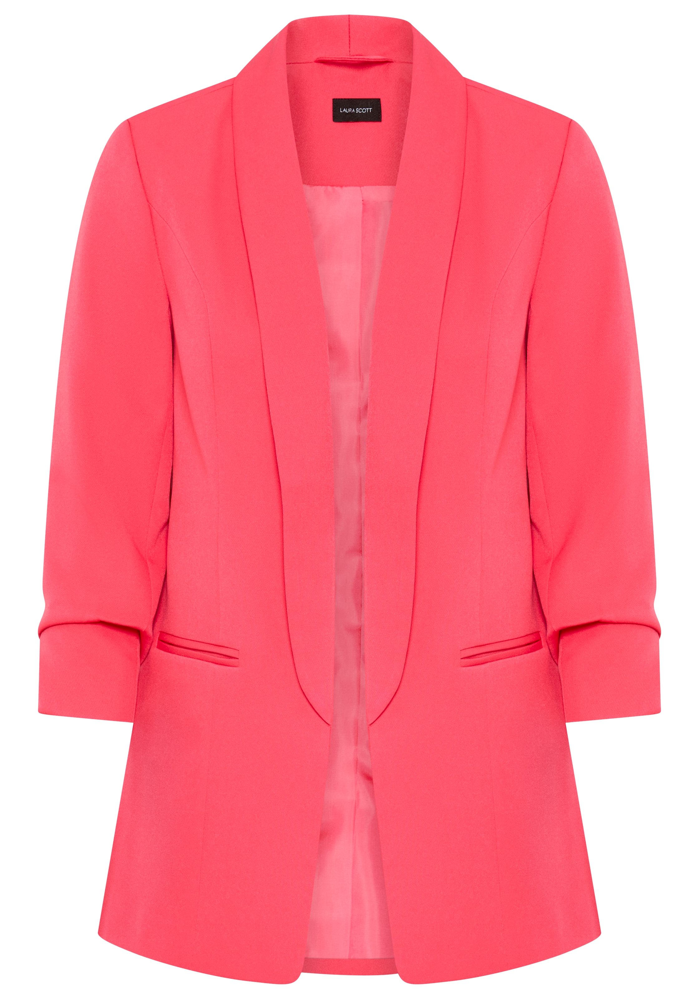Laura Scott Blazer long à manches froncées