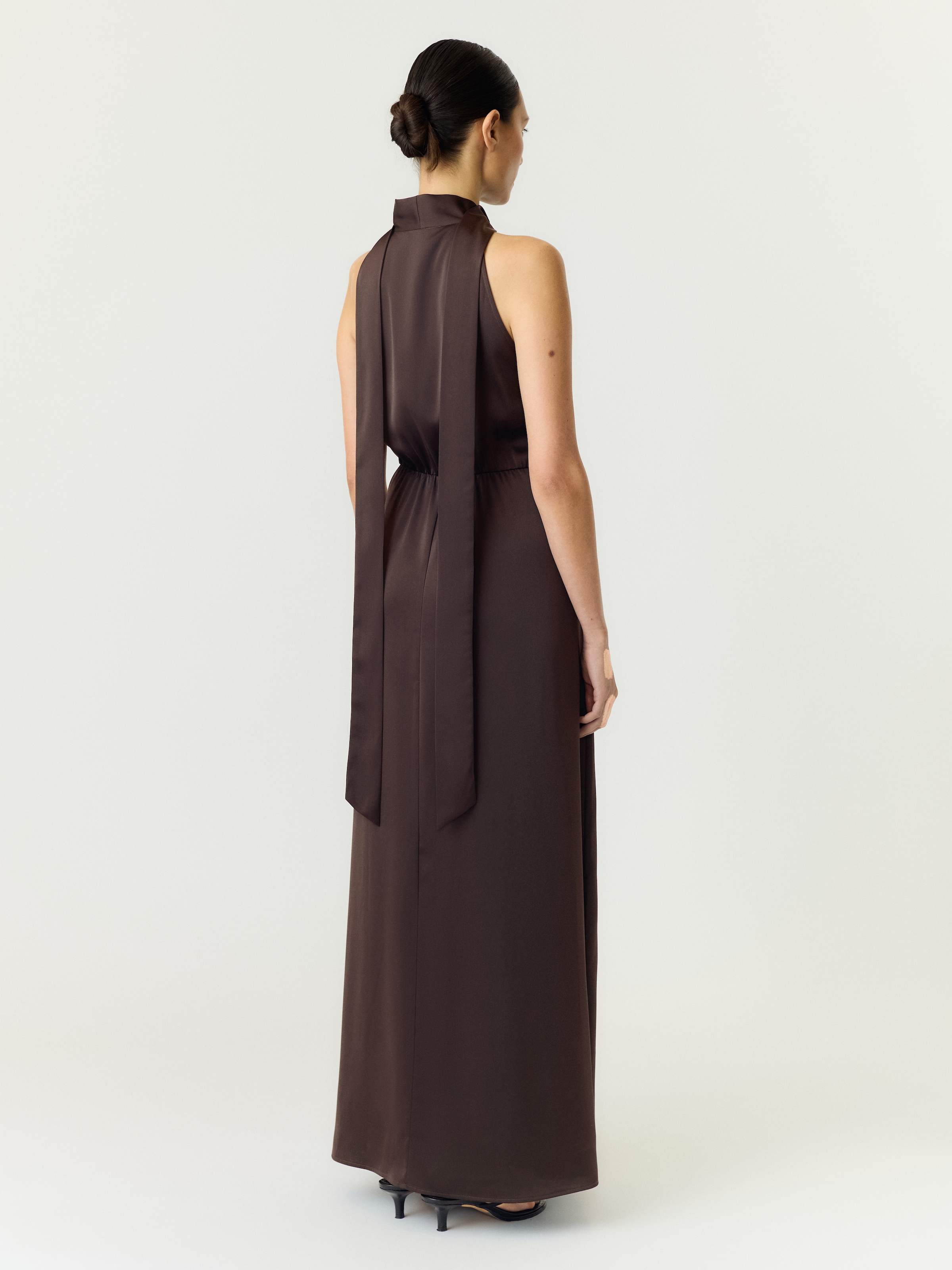 Y.A.S Maxi robe »YASTHEA SL MAXI DRESS S. NOOS« mélange de matériaux, coupe régulière