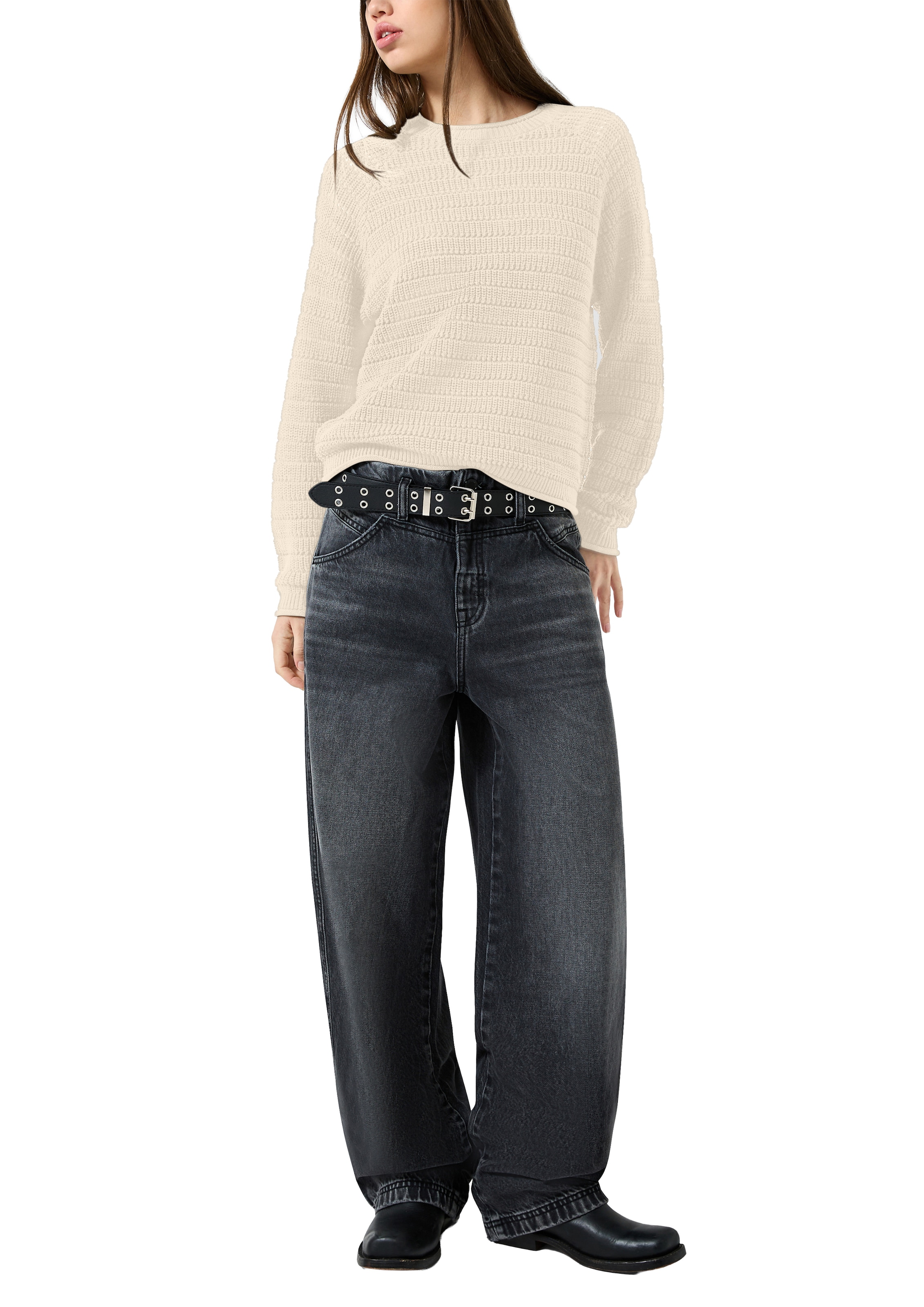 QS Strickpullover Raglanärmel sorgen für mehr Beweglichkeit